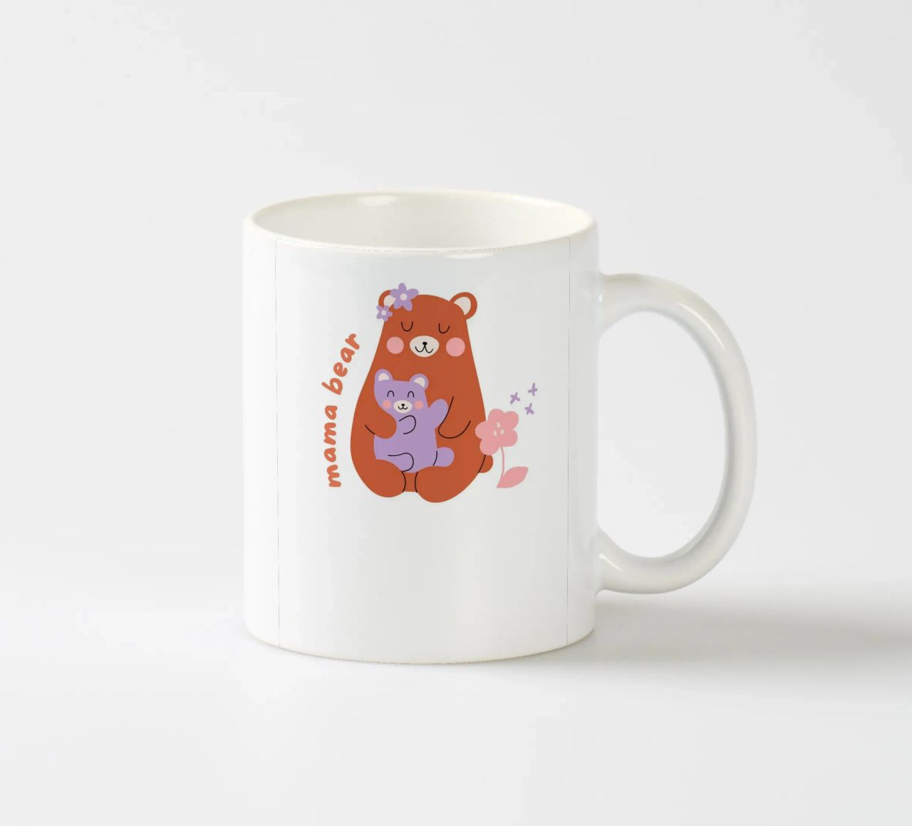 Mamma orso tazza in ceramica da graphic design