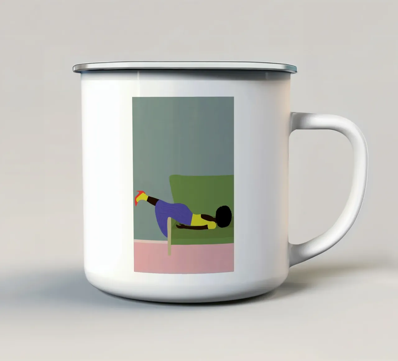 Umano tazza in smalto da maluniq