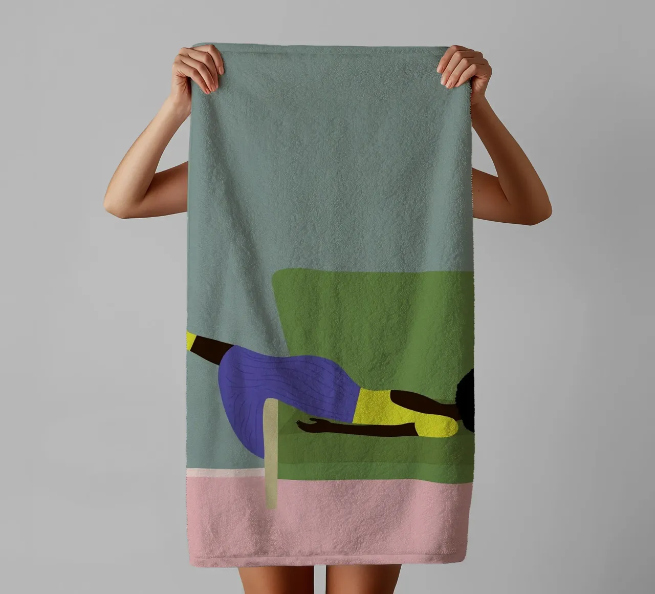 Moody toalla de baño de maluniq