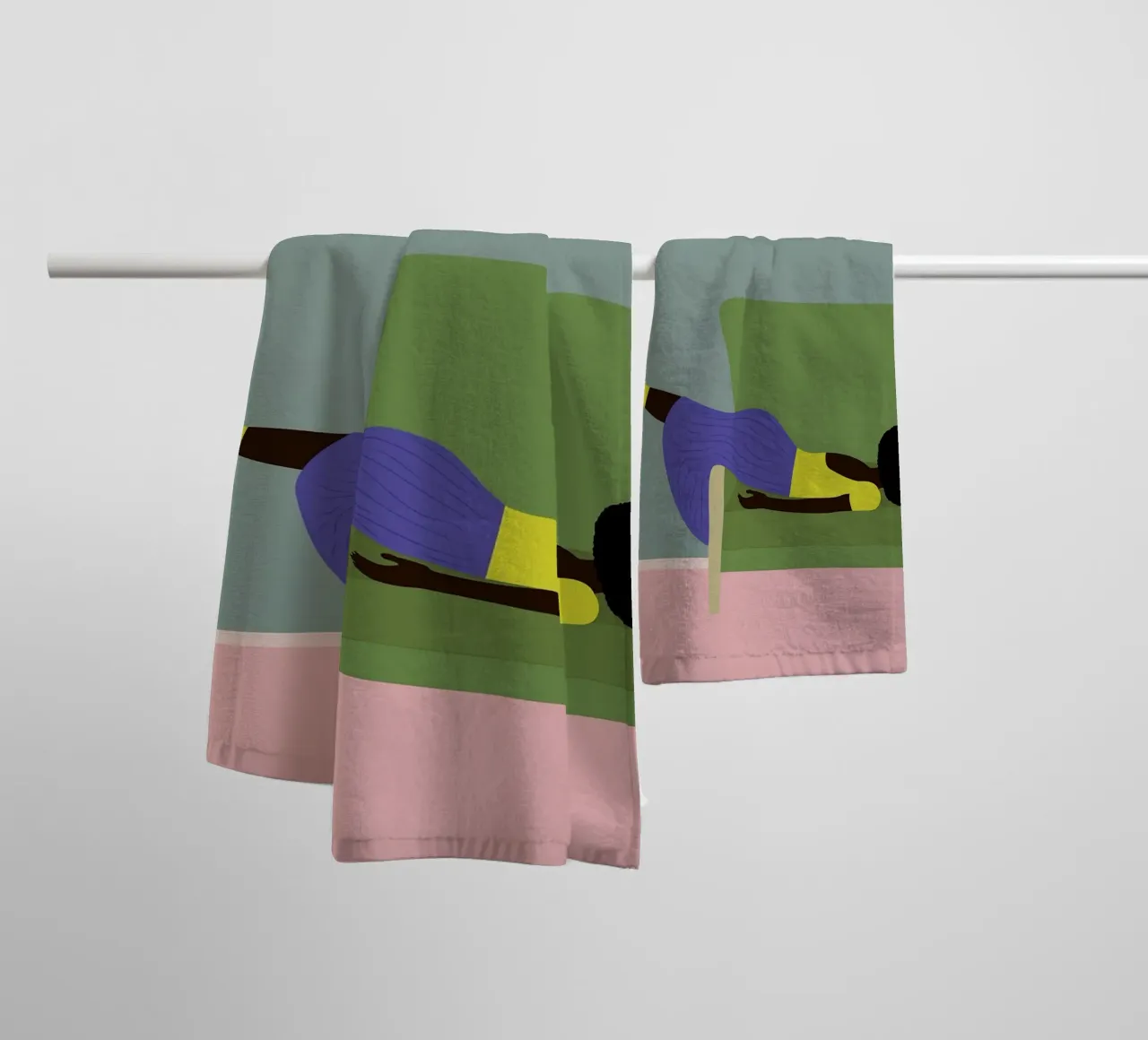 Moody toalla de baño de maluniq