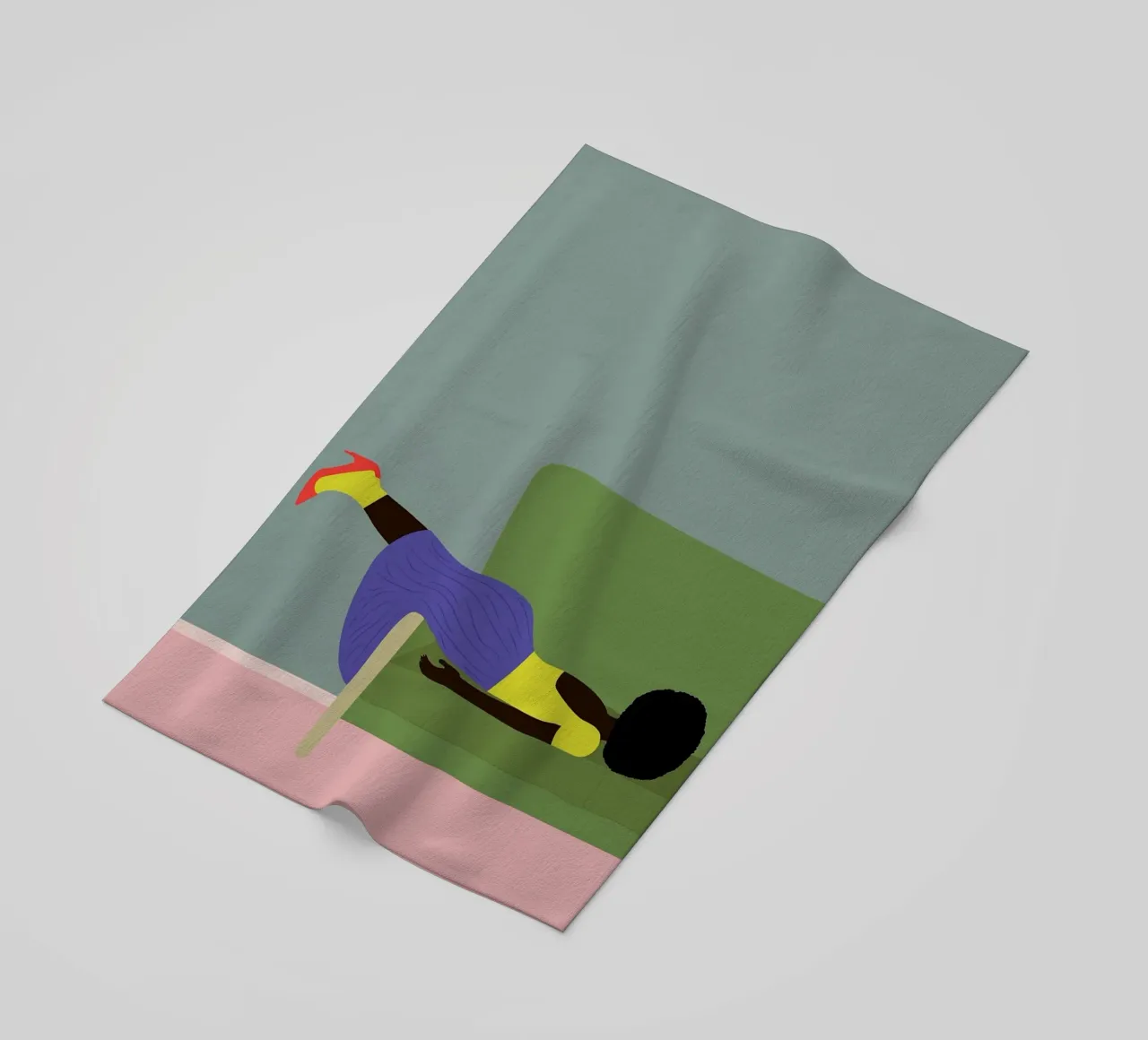 Moody beach towel by maluniq