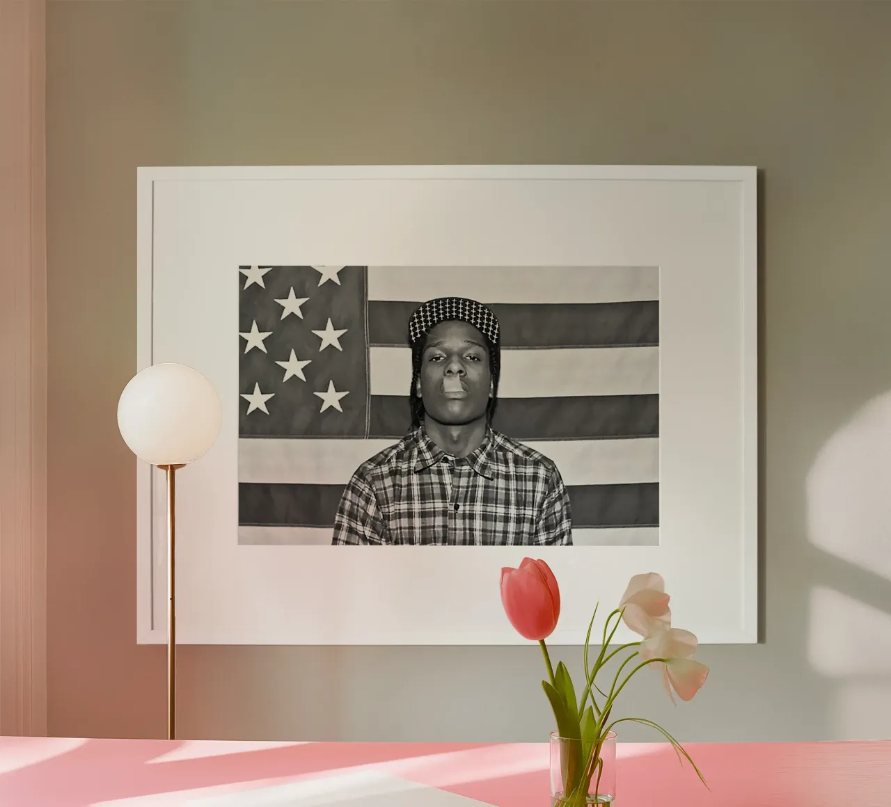 LONG.LIVE.A$AP – A$AP Rocky poster con telaio in legno da Attaboy Dsgn