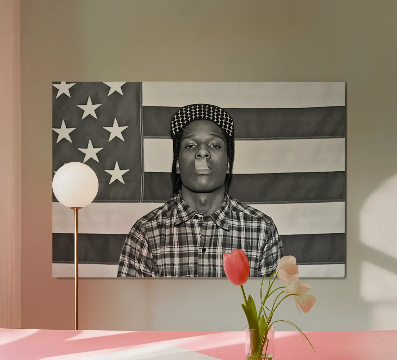 LONG.LIVE.A$AP – A$AP Rocky poster con telaio in legno da Attaboy Dsgn