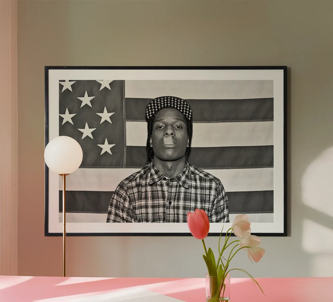 LONG.LIVE.A$AP – A$AP Rocky poster con telaio in legno da Attaboy Dsgn