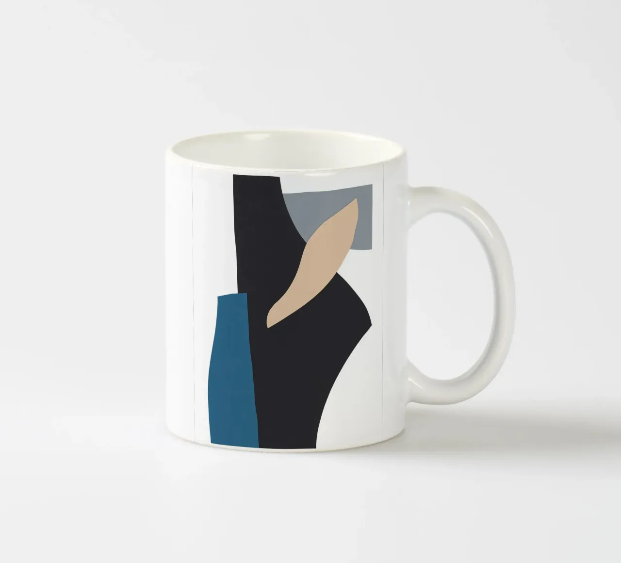 Tagli di carta astratta 1 tazza in ceramica da NouveauPrints