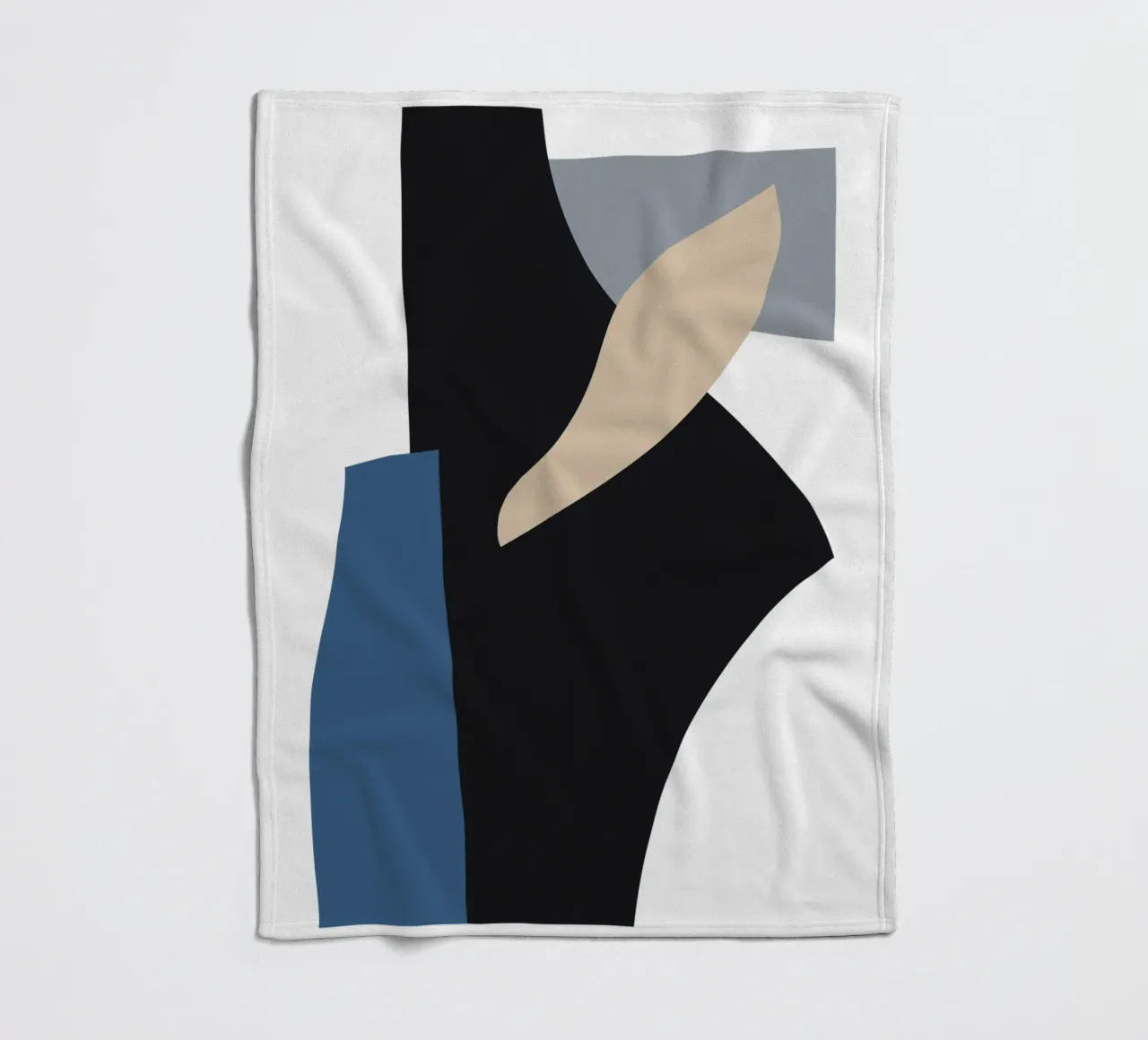 Tagli di carta astratta 1 coperta in pile da NouveauPrints