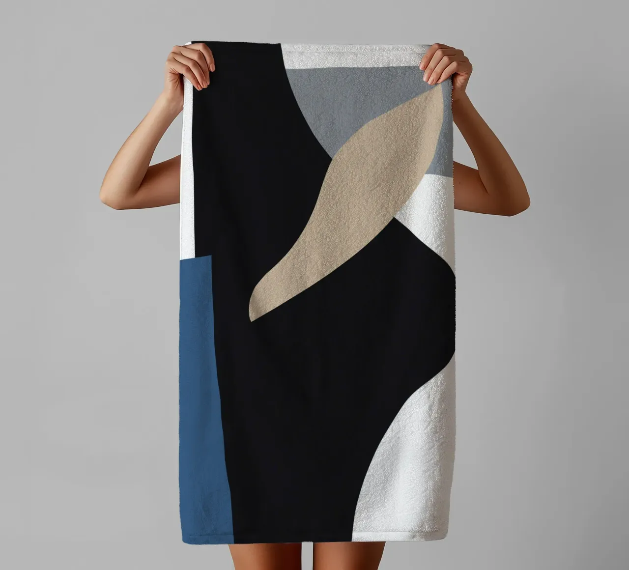 Abstract paper cuts 1 towel by NouveauPrints