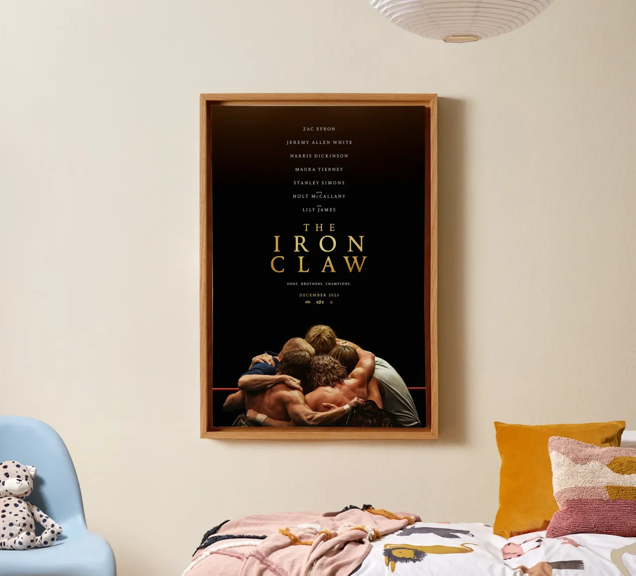The Iron Claw canvas met Baklijst van Attaboy Dsgn