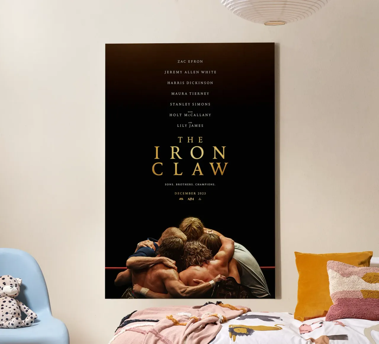 The Iron Claw canvas met Baklijst van Attaboy Dsgn