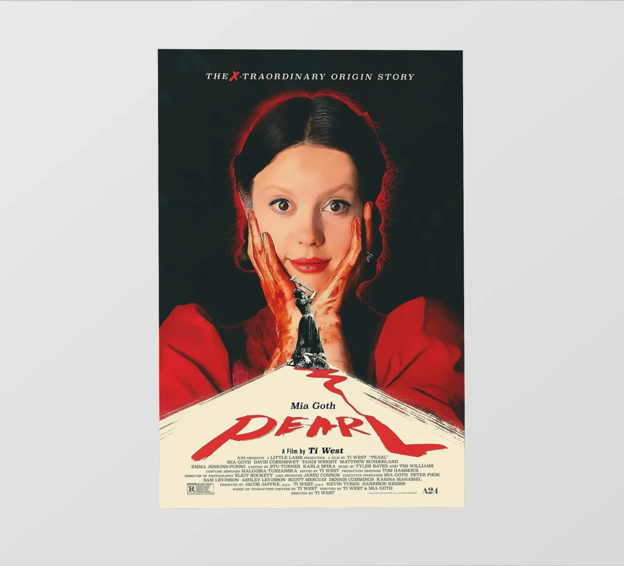 Pearl – A24 Horror pellicola backlit da Attaboy Dsgn