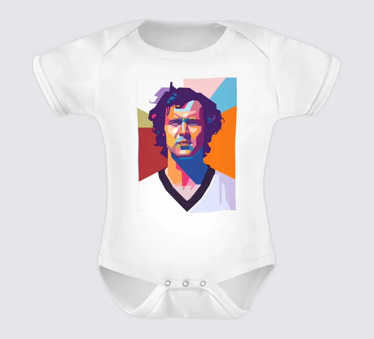Franz Beckenbauer the Legend Kurzarm Babybody von Hantamrata