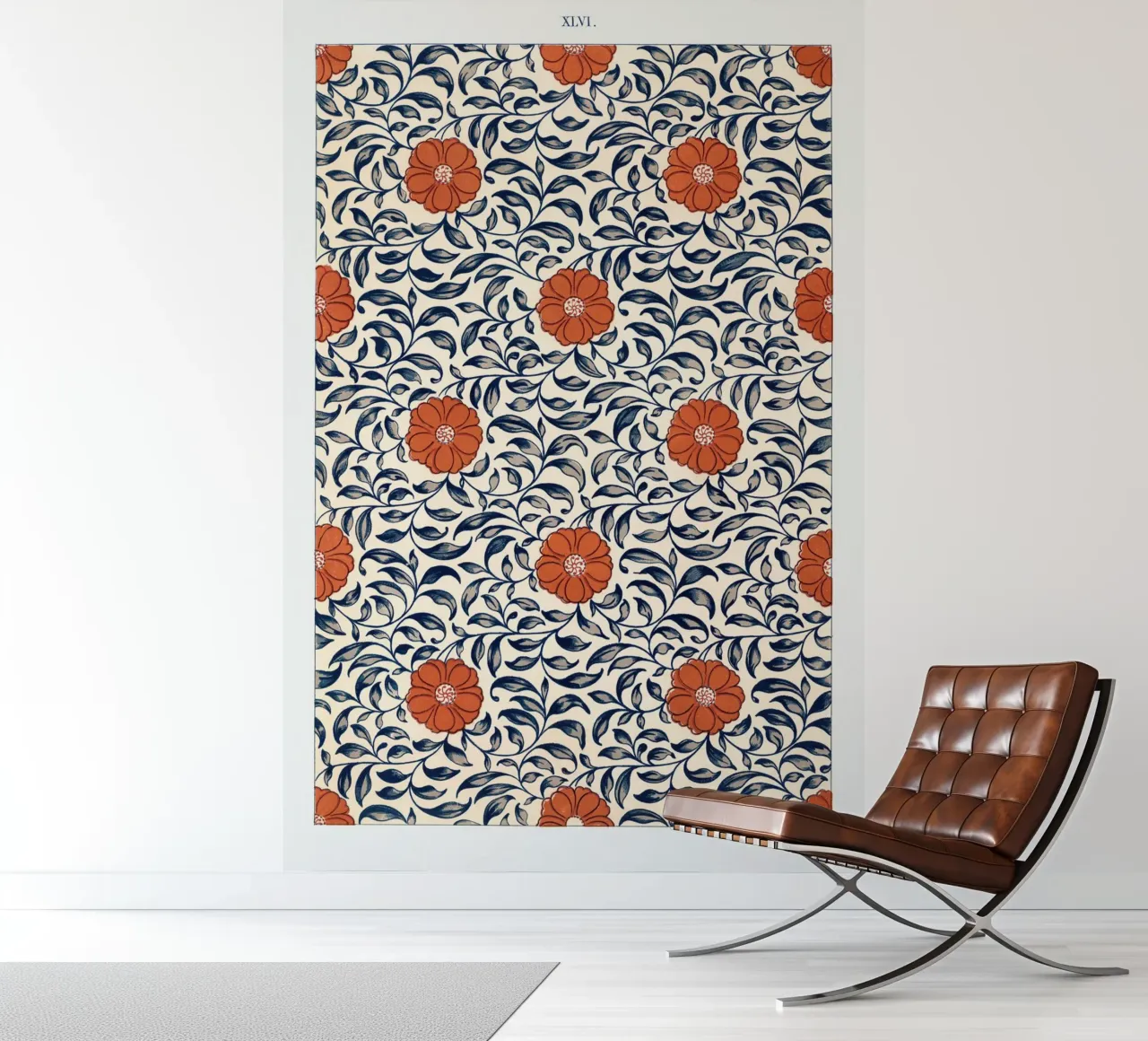 Flower pattern fotobehang van vintageshop