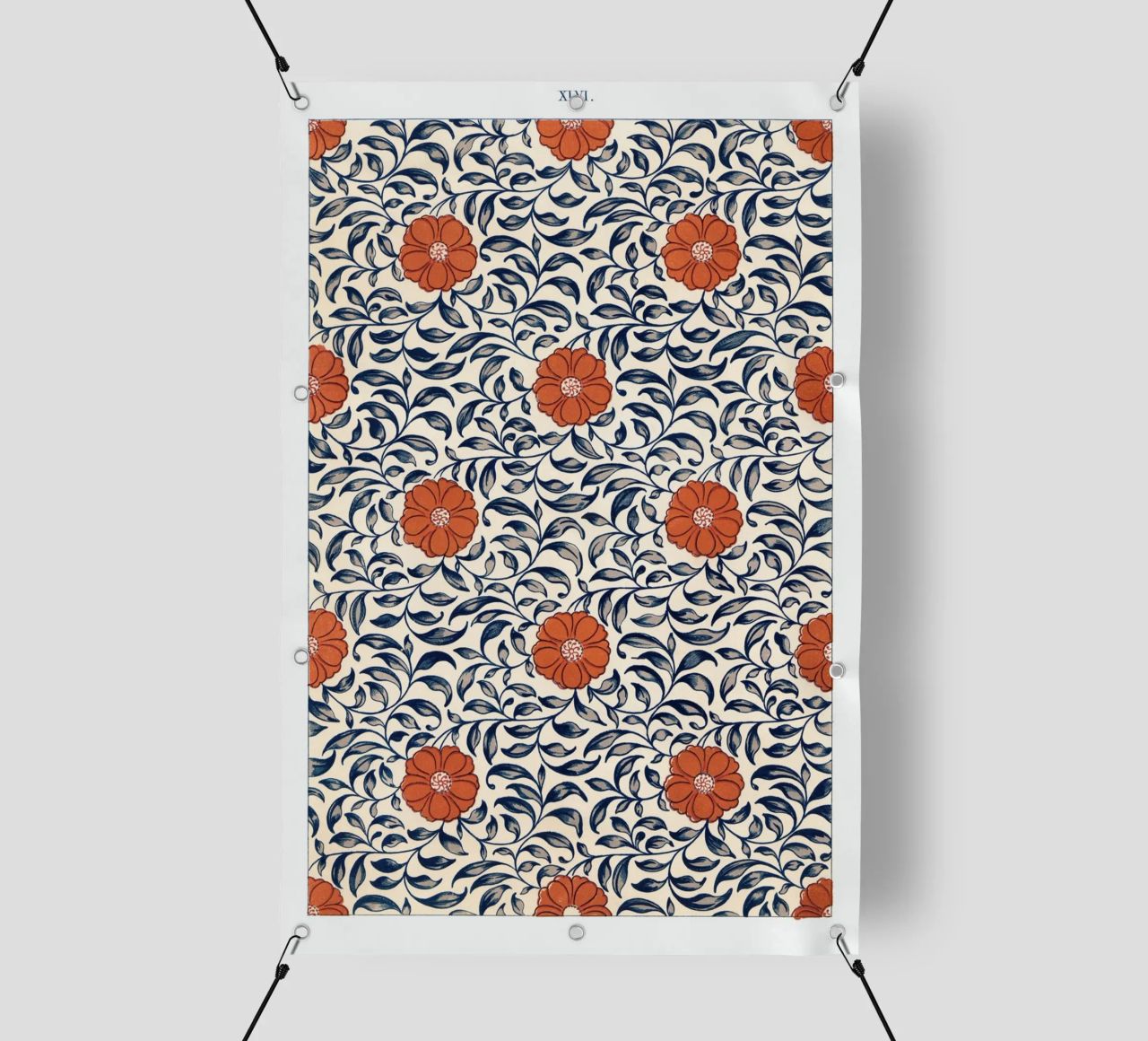 Flower pattern telo in pvc da vintageshop