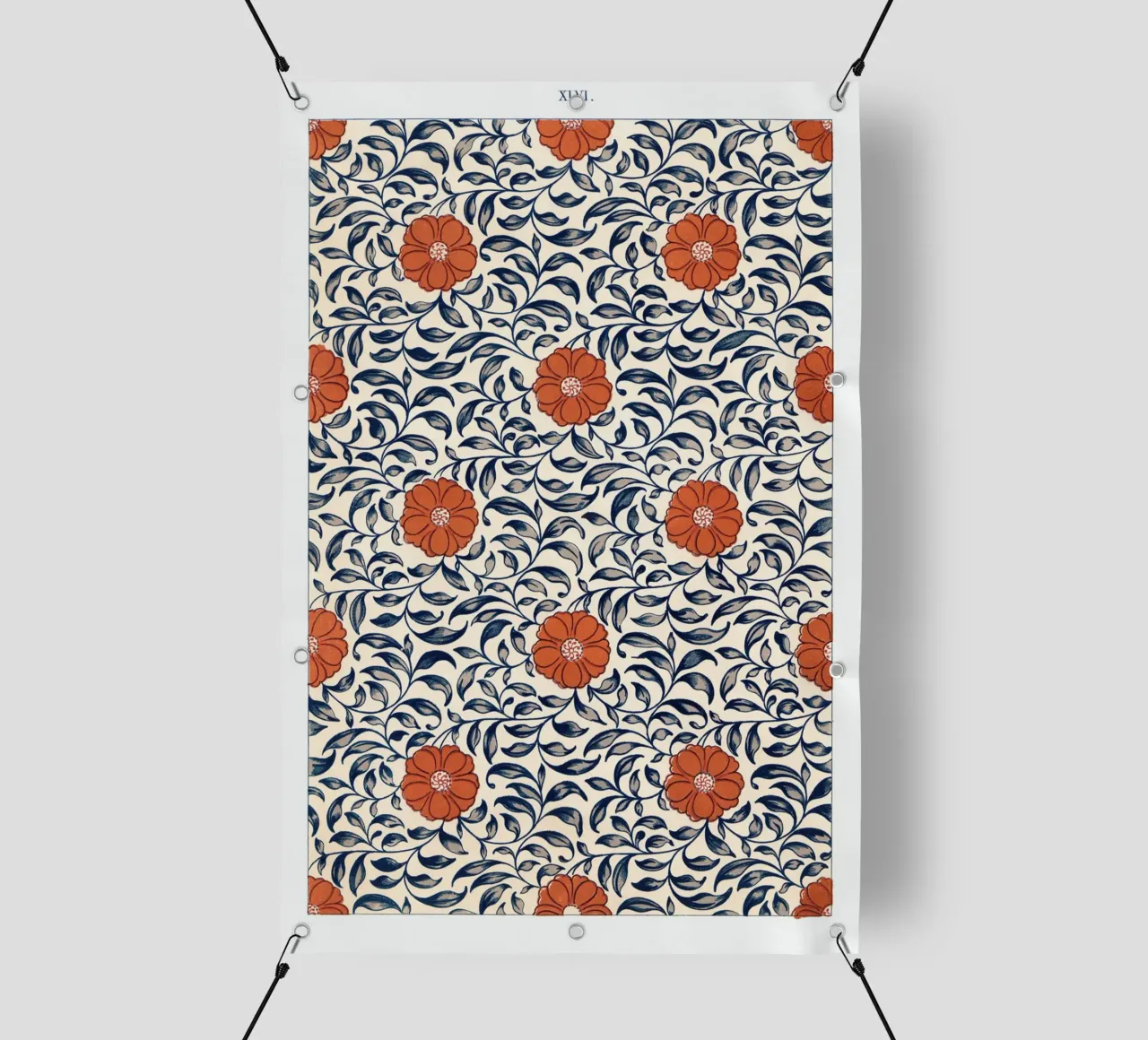 Flower pattern telo in pvc da vintageshop