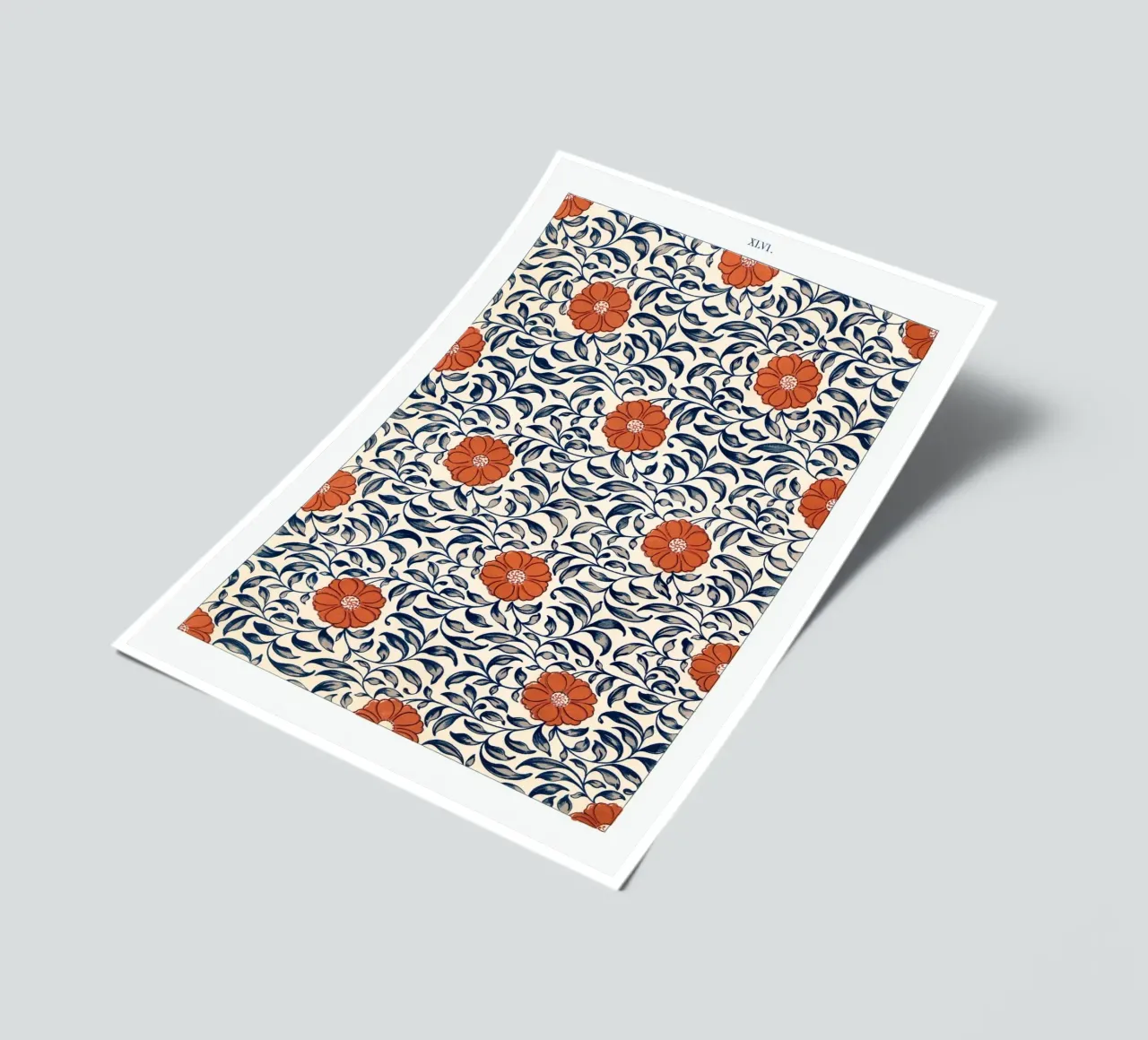 Flower pattern planche autocollant de vintageshop