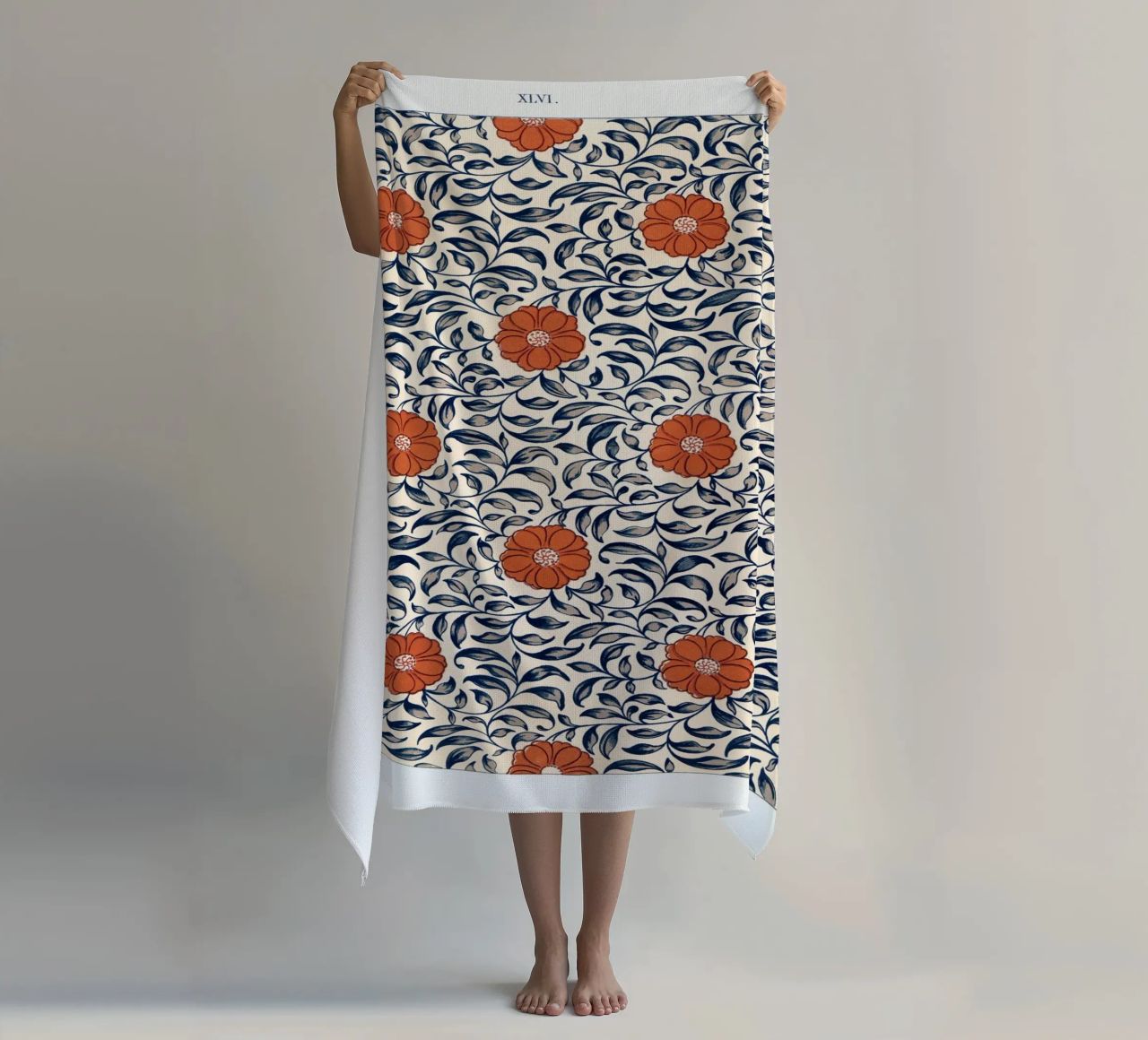 Flower pattern telo mare da vintageshop