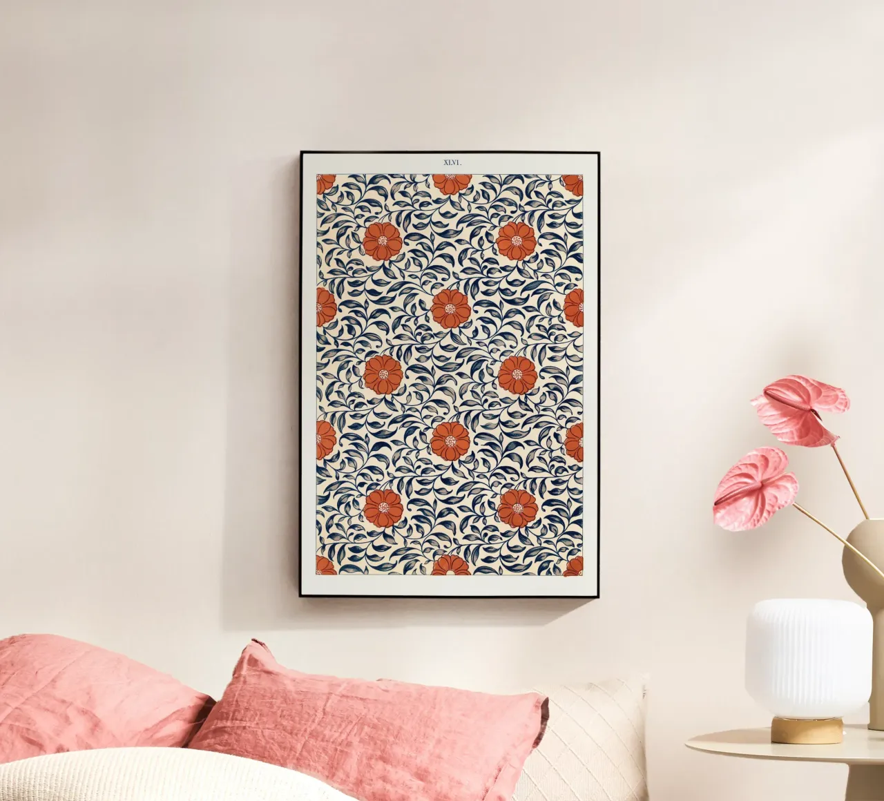 Flower pattern plexiglass da vintageshop