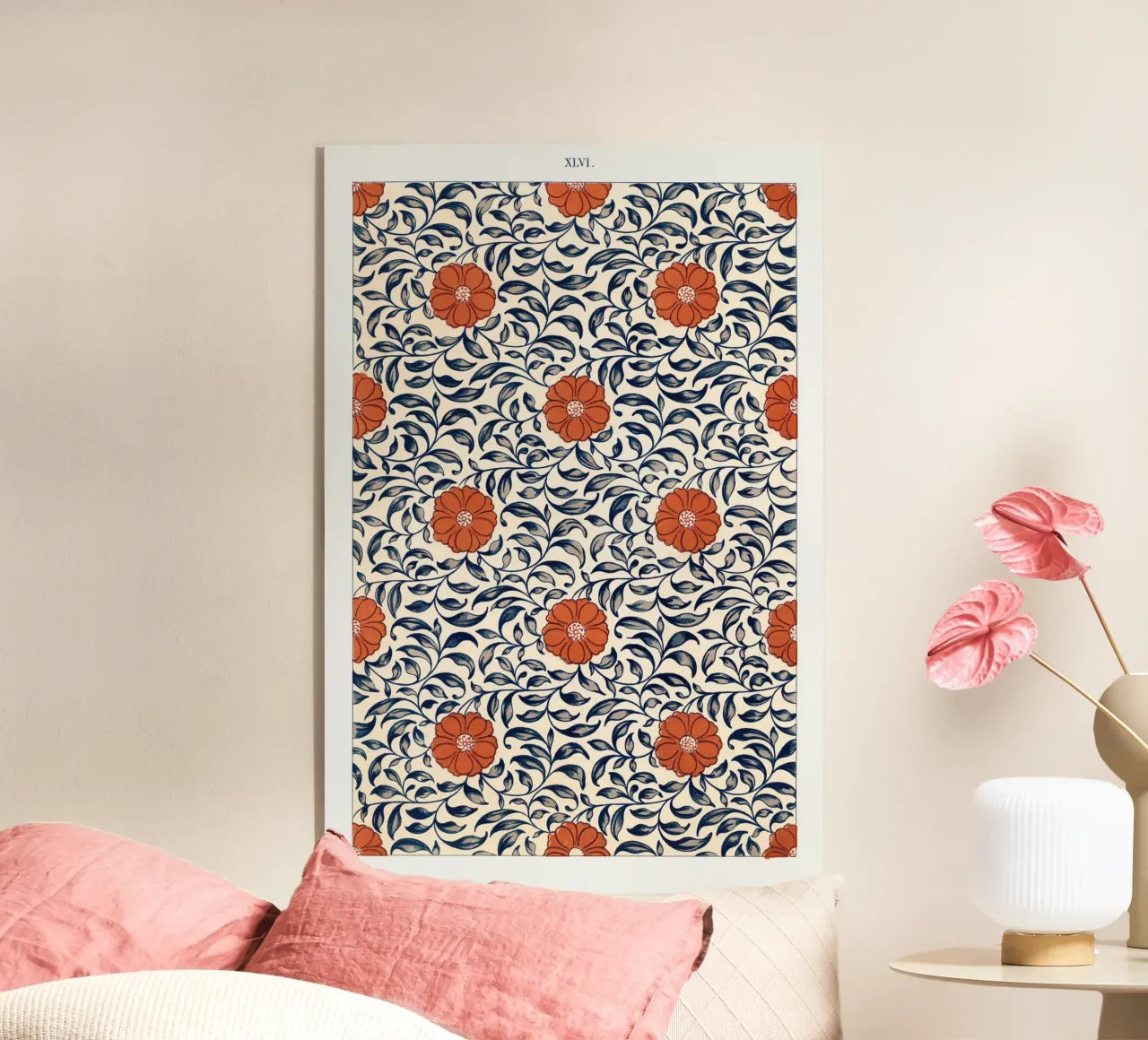 Flower pattern plexiglass da vintageshop