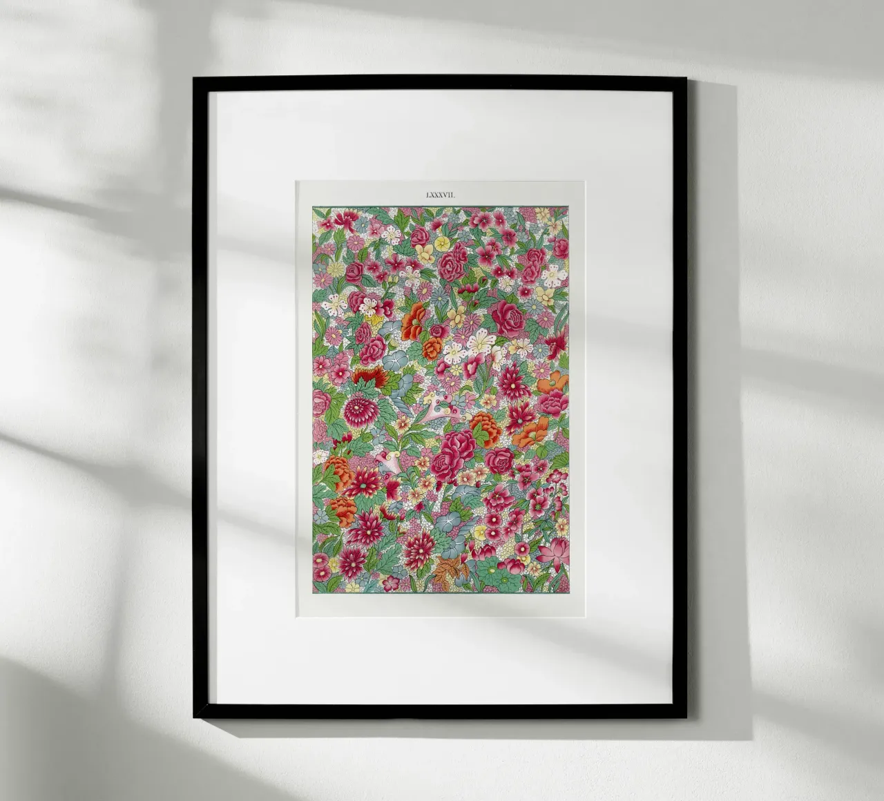Colorful flower pattern poster da vintageshop