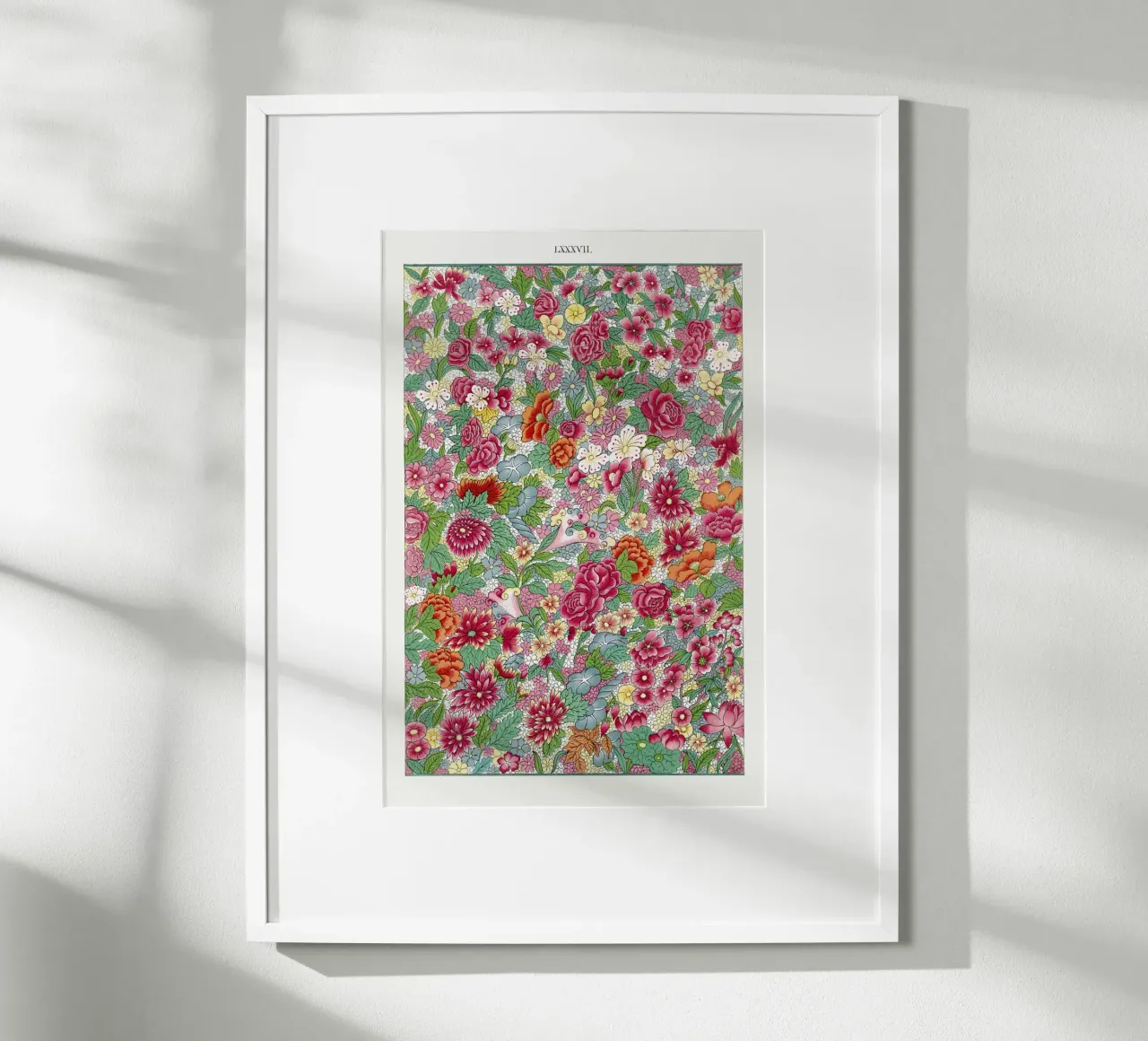 Colorful flower pattern poster da vintageshop