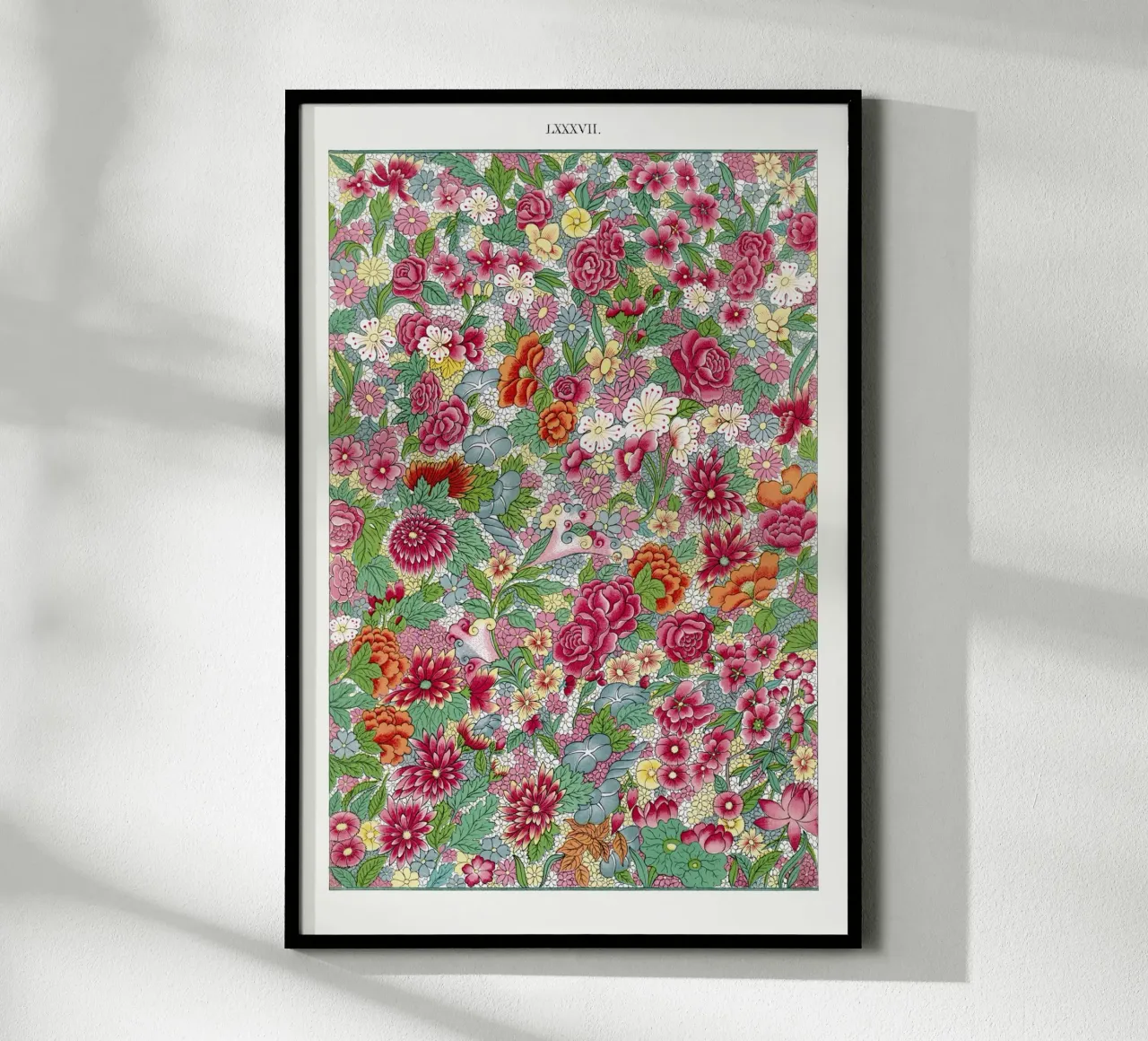 Colorful flower pattern poster da vintageshop