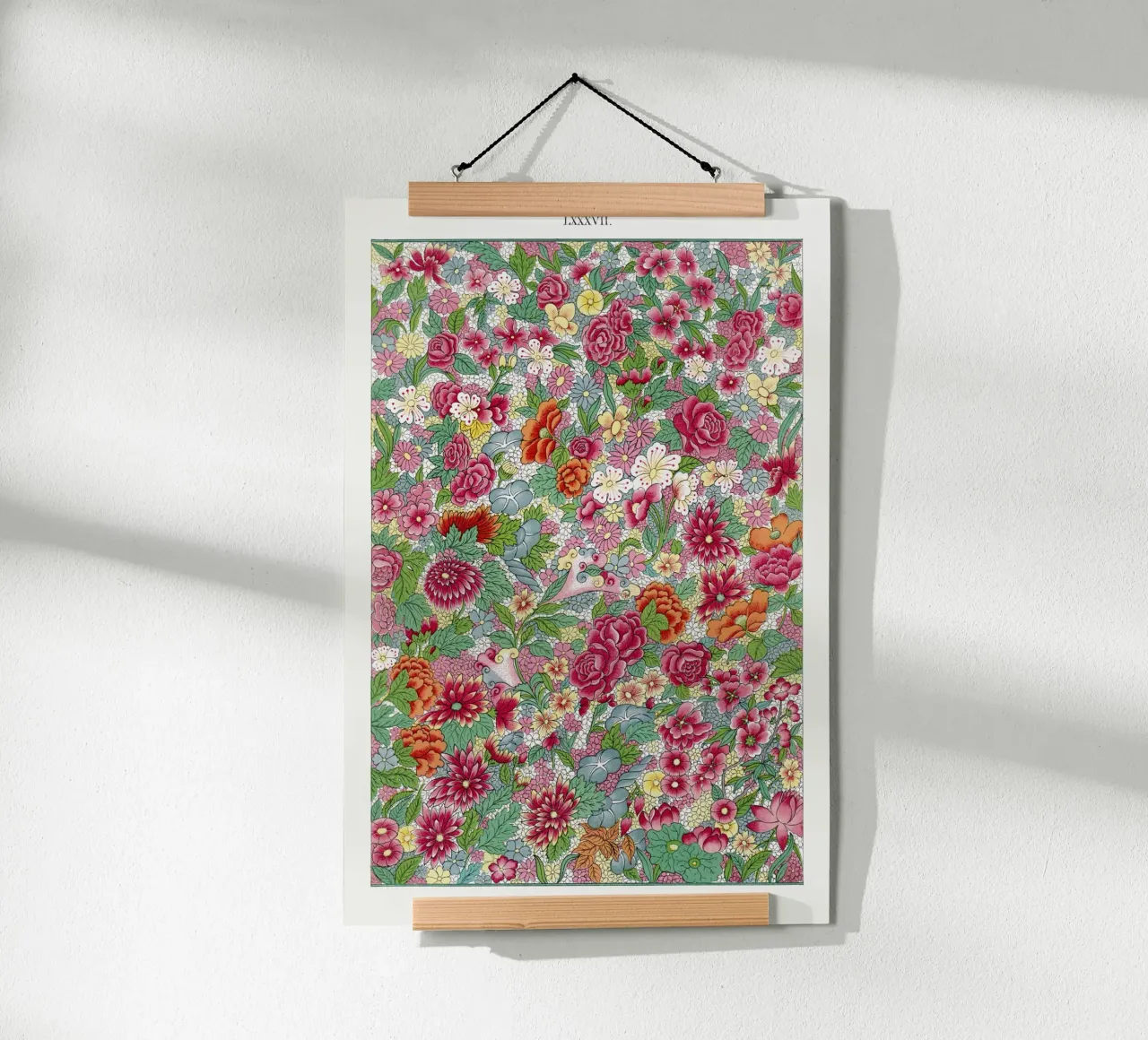 Colorful flower pattern poster da vintageshop