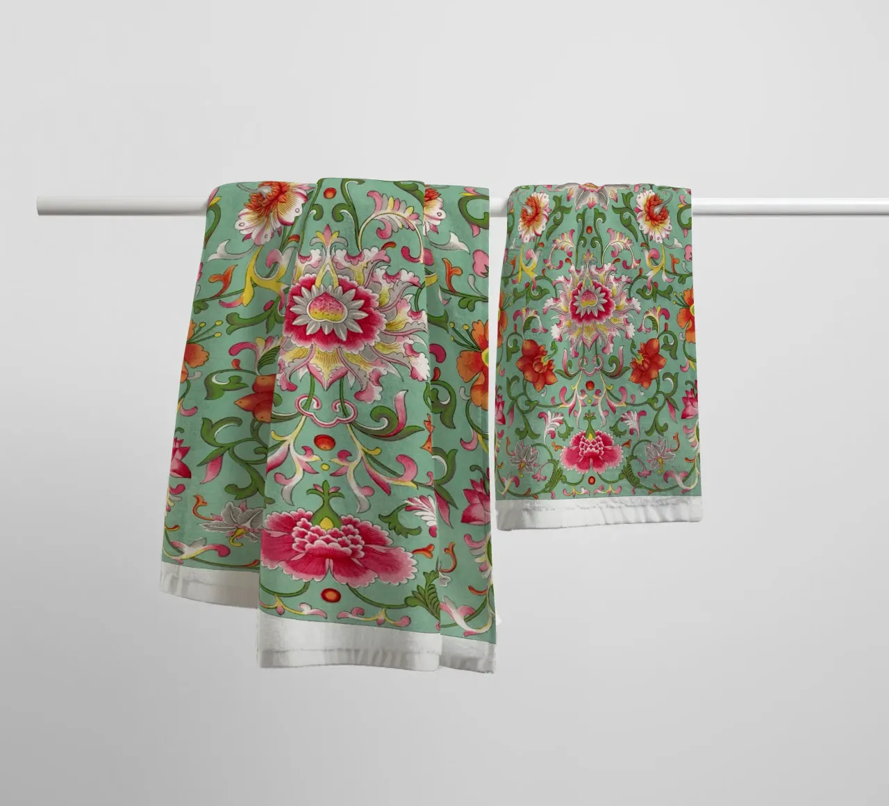 Colorful floral pattern asciugamano da bagno da vintageshop