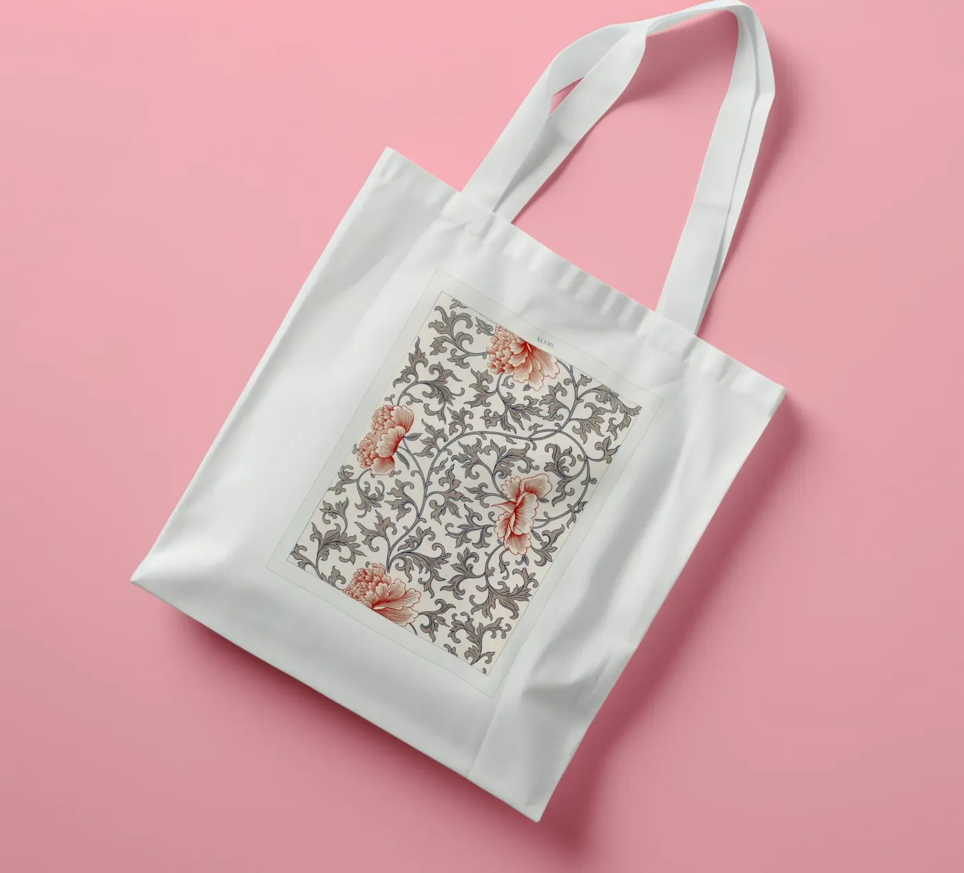 Flower pattern tote bag by vintageshop