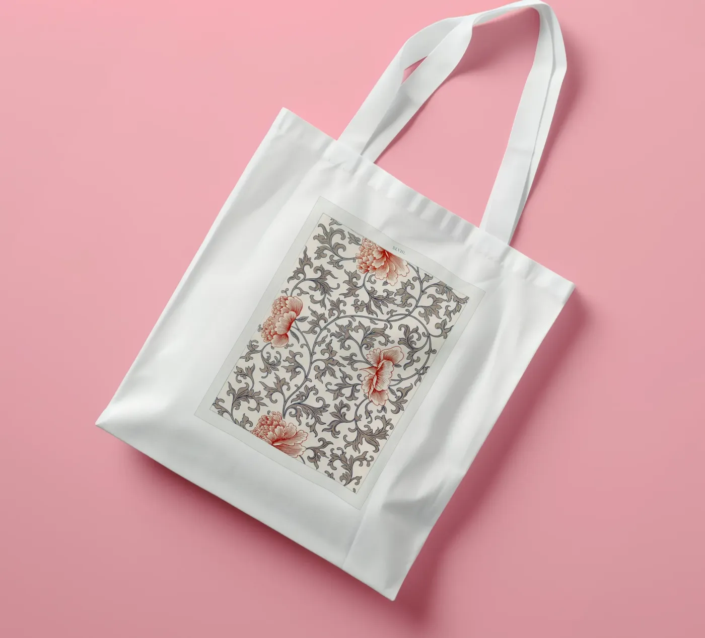 Flower pattern tote bag by vintageshop