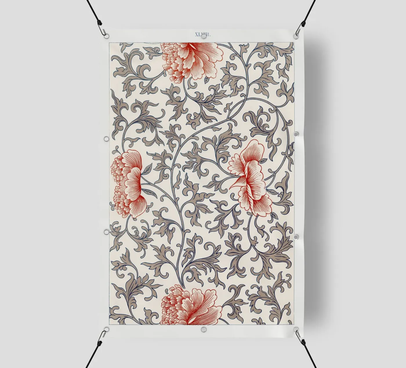 Flower pattern PVC Plane von vintageshop