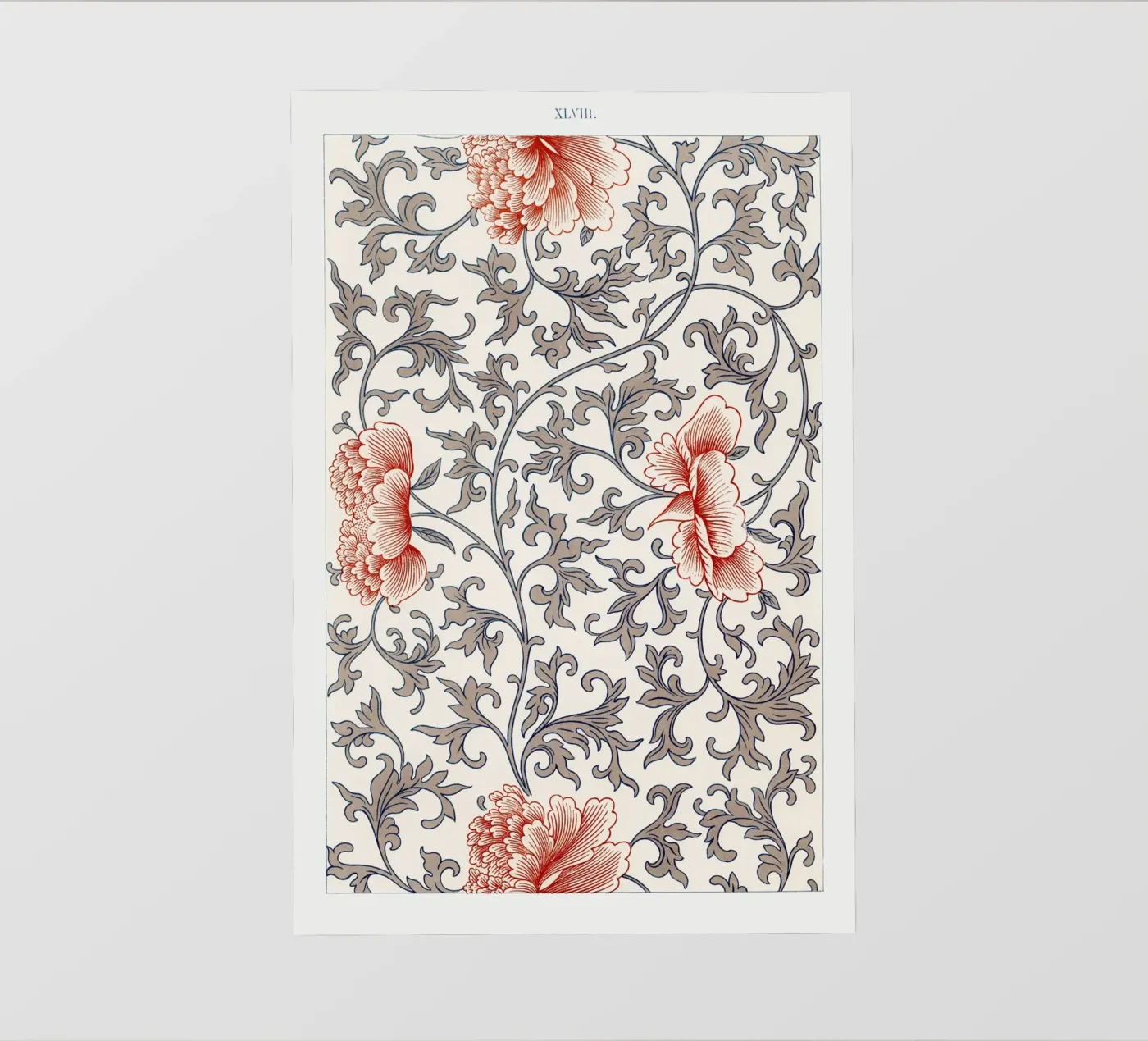 Flower pattern PVC Plane von vintageshop