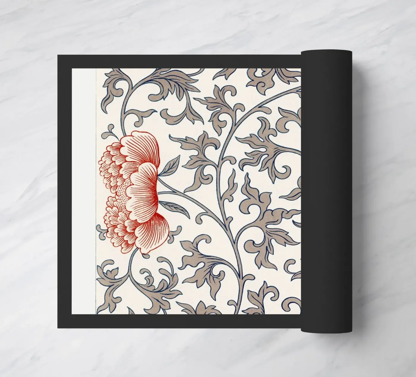 Flower pattern doormat by vintageshop