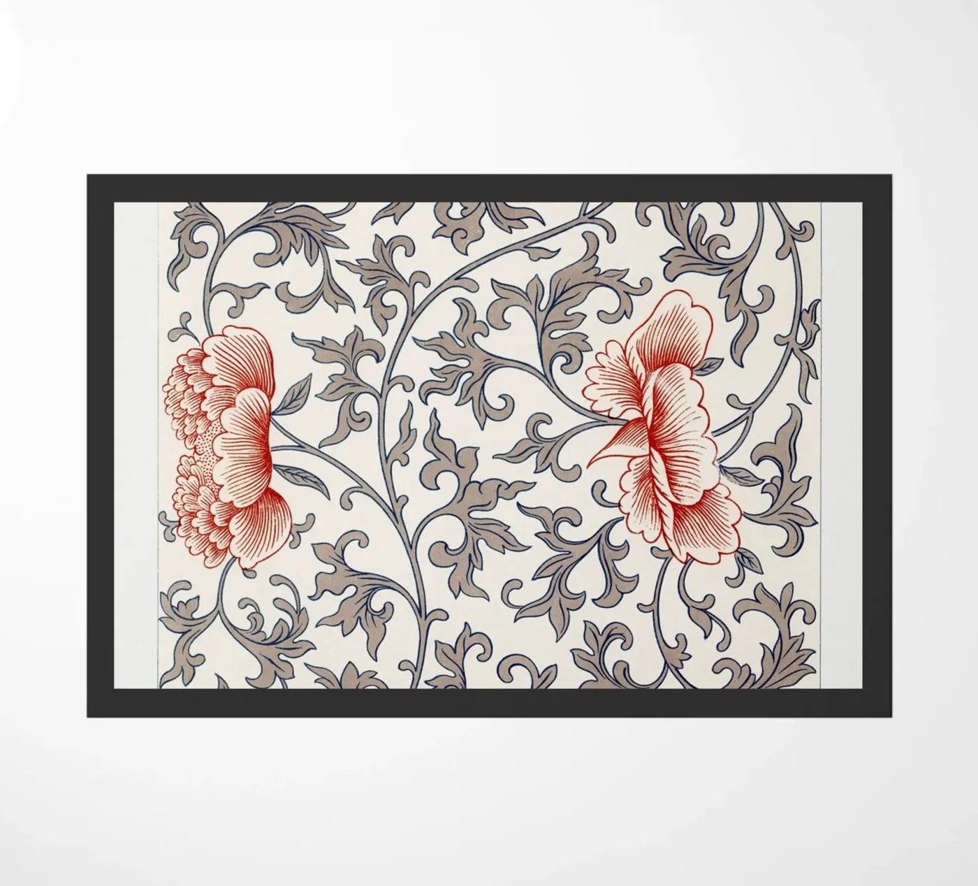 Flower pattern paillasson de vintageshop