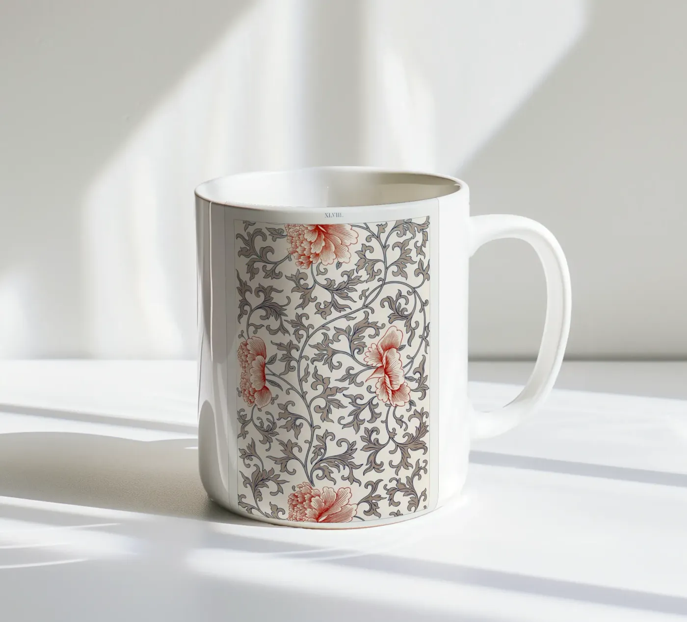 Flower pattern Keramik Tasse von vintageshop