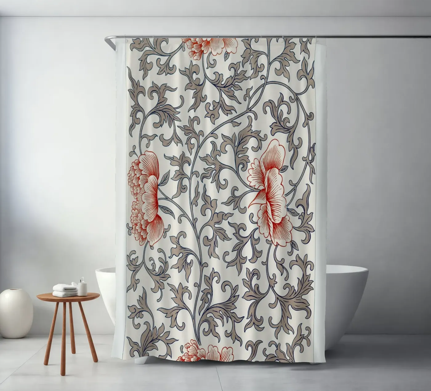 Flower pattern Duschvorhang von vintageshop