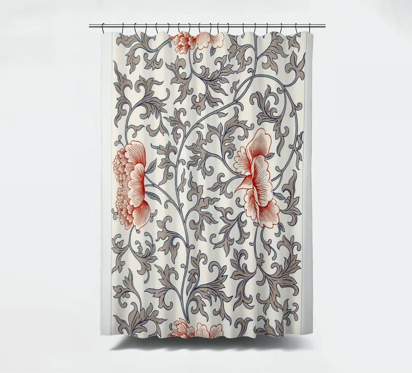Flower pattern douchegordijn van vintageshop