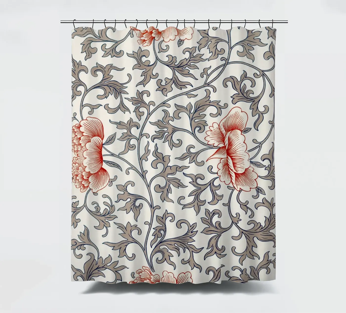 Flower pattern douchegordijn van vintageshop