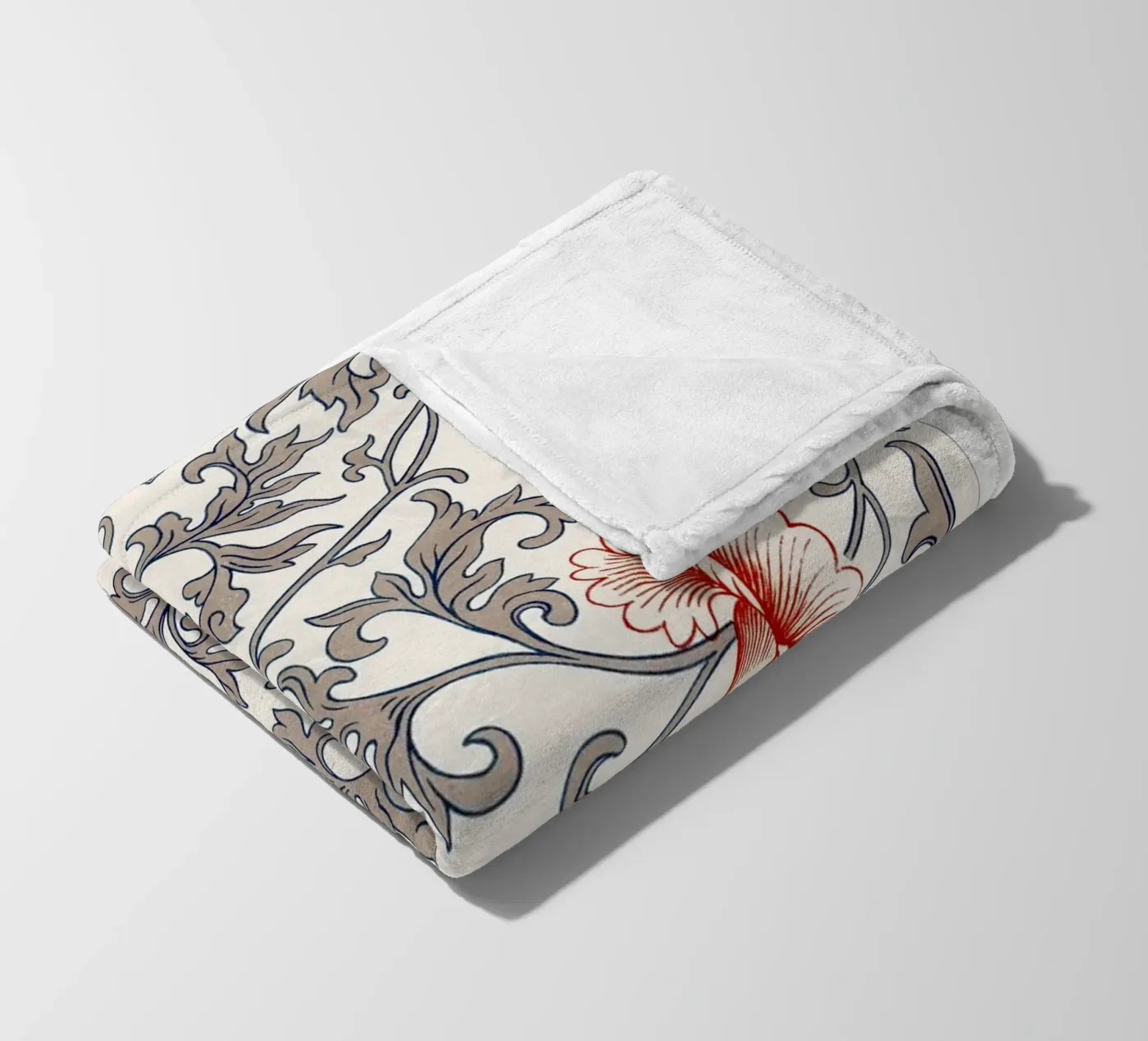 Flower pattern plaid polaire de vintageshop