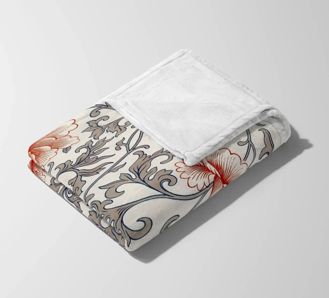 Flower pattern plaid polaire de vintageshop