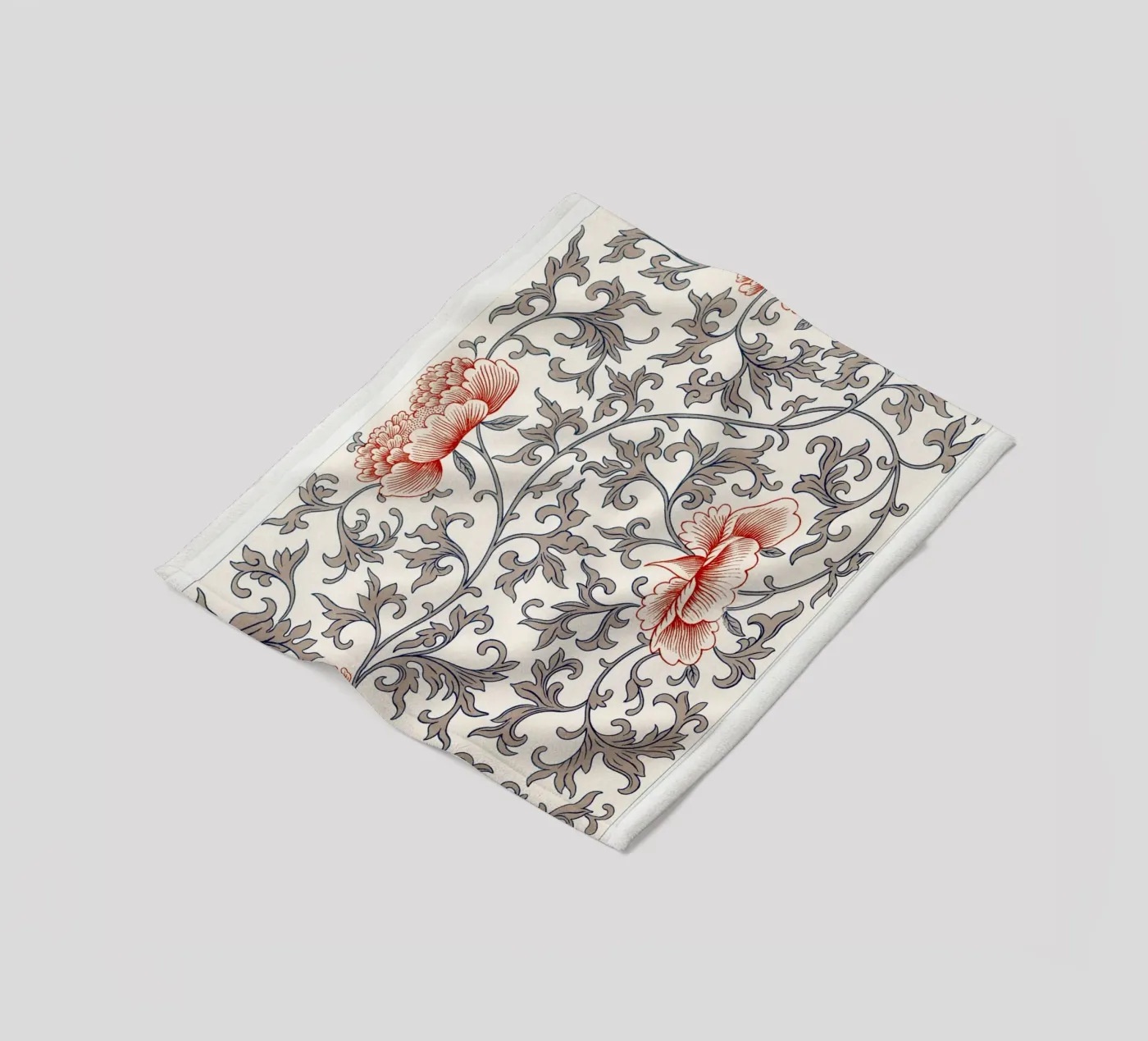 Flower pattern plaid polaire de vintageshop