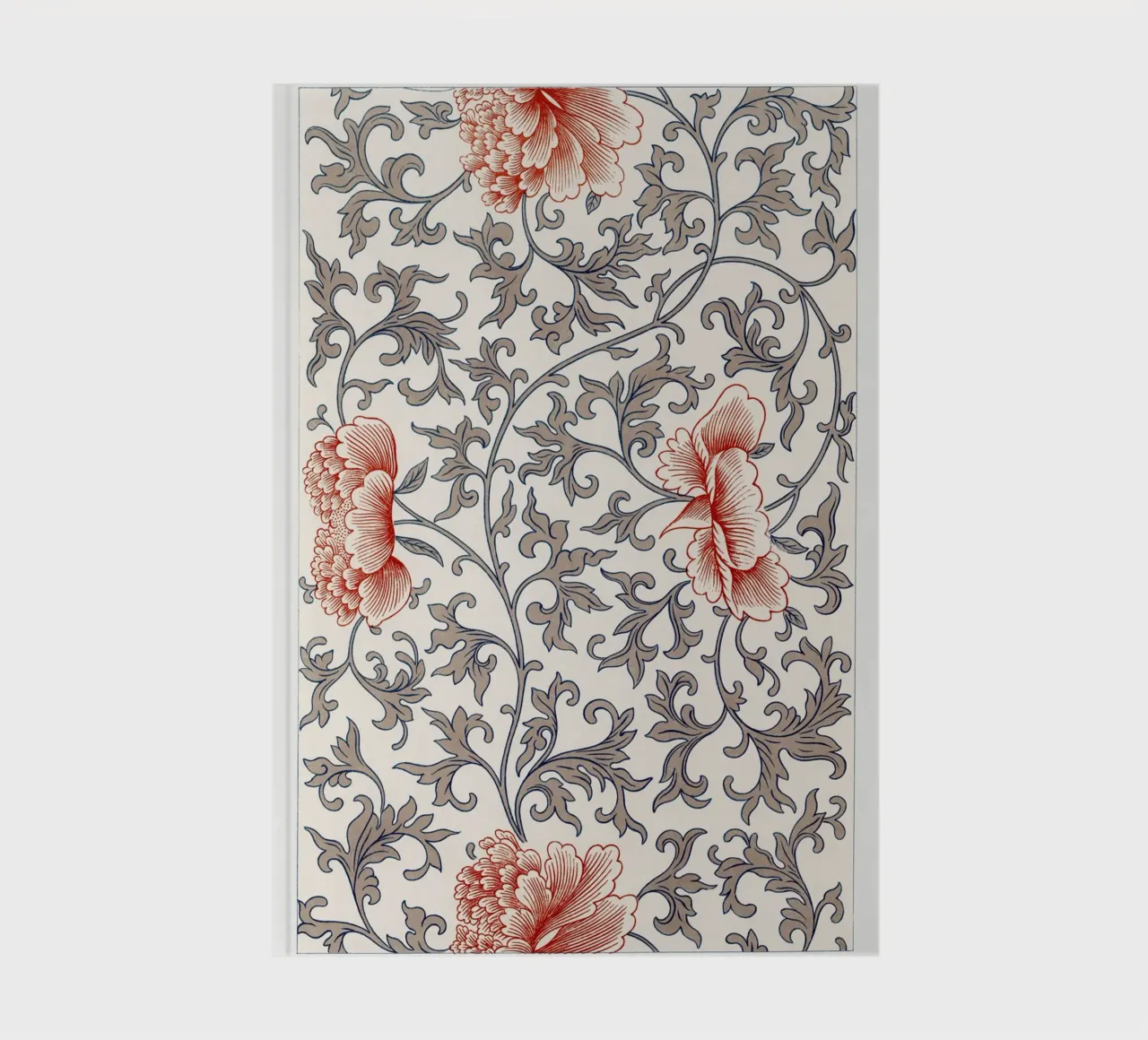 Flower pattern notebook by vintageshop