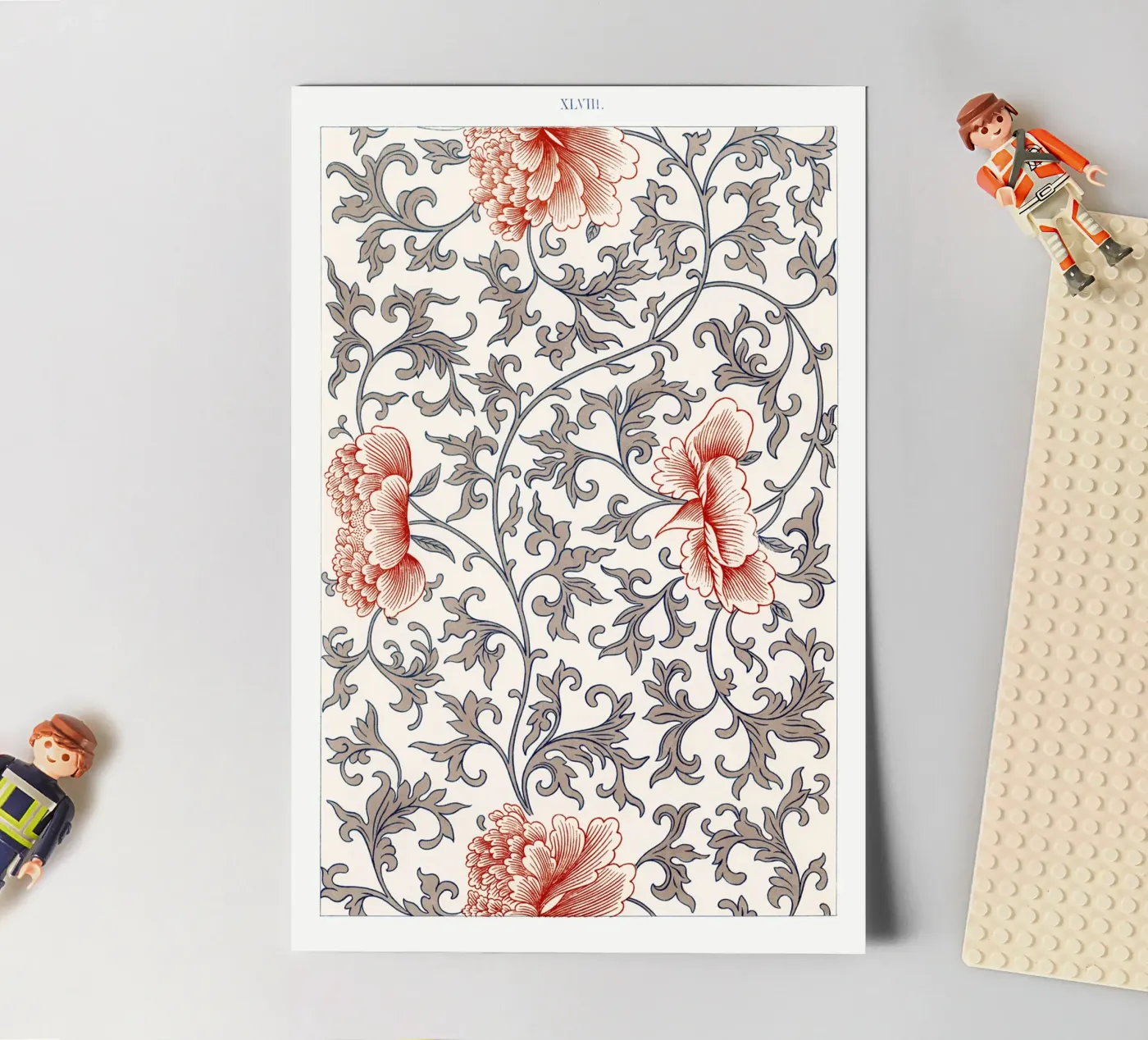 Flower pattern foglio adesivo da vintageshop