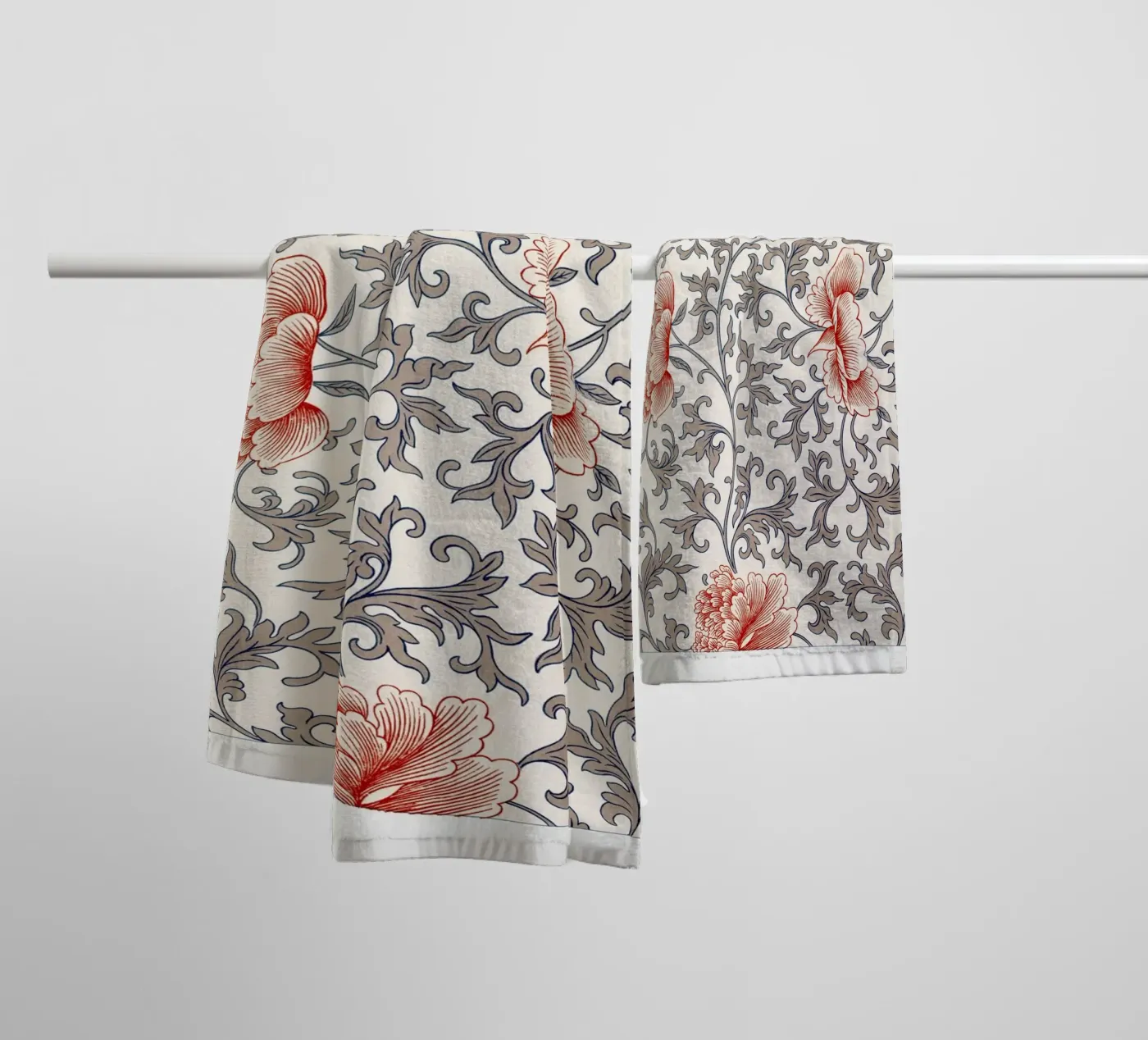 Flower pattern asciugamano da bagno da vintageshop