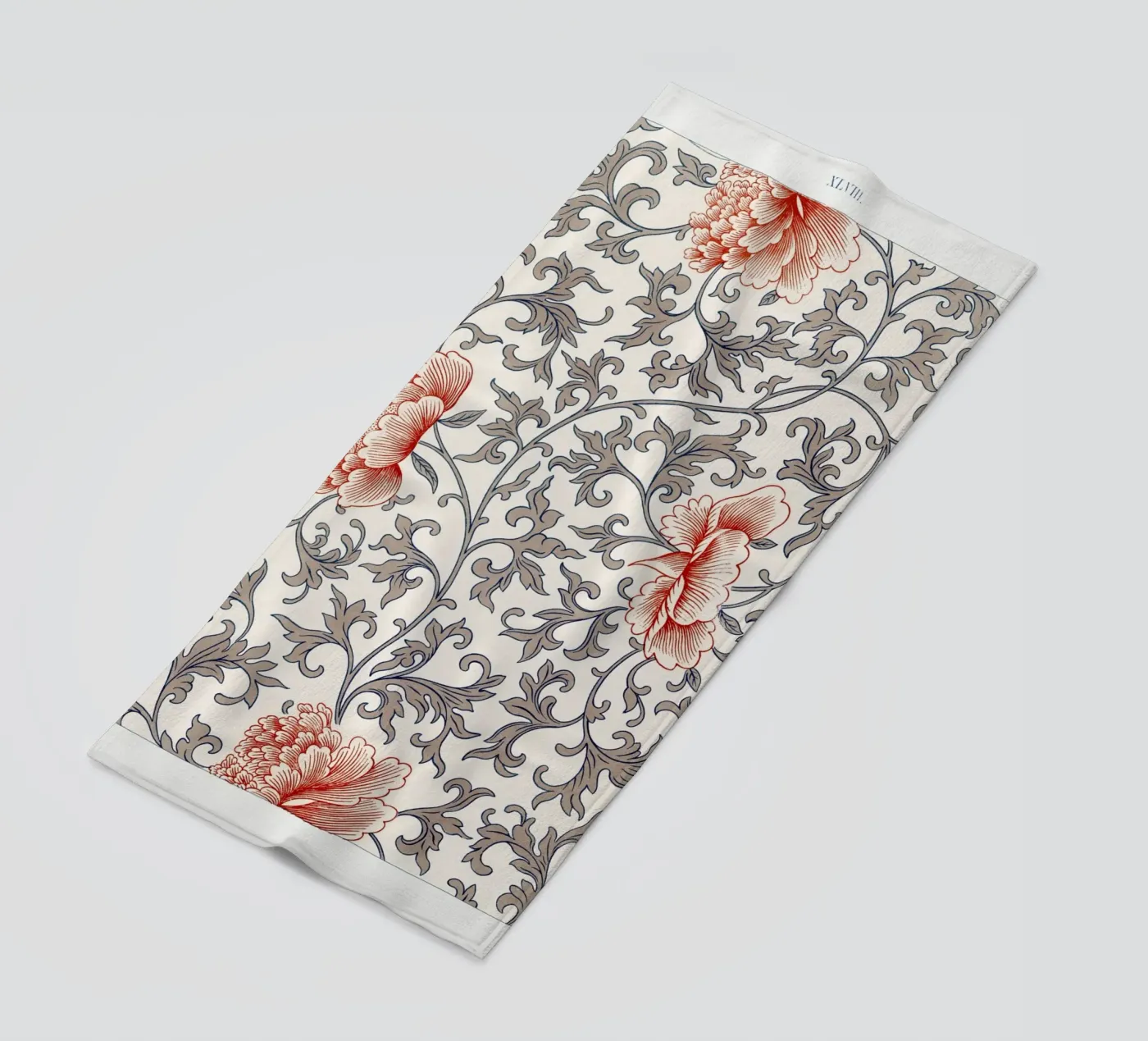 Flower pattern beach towel by vintageshop