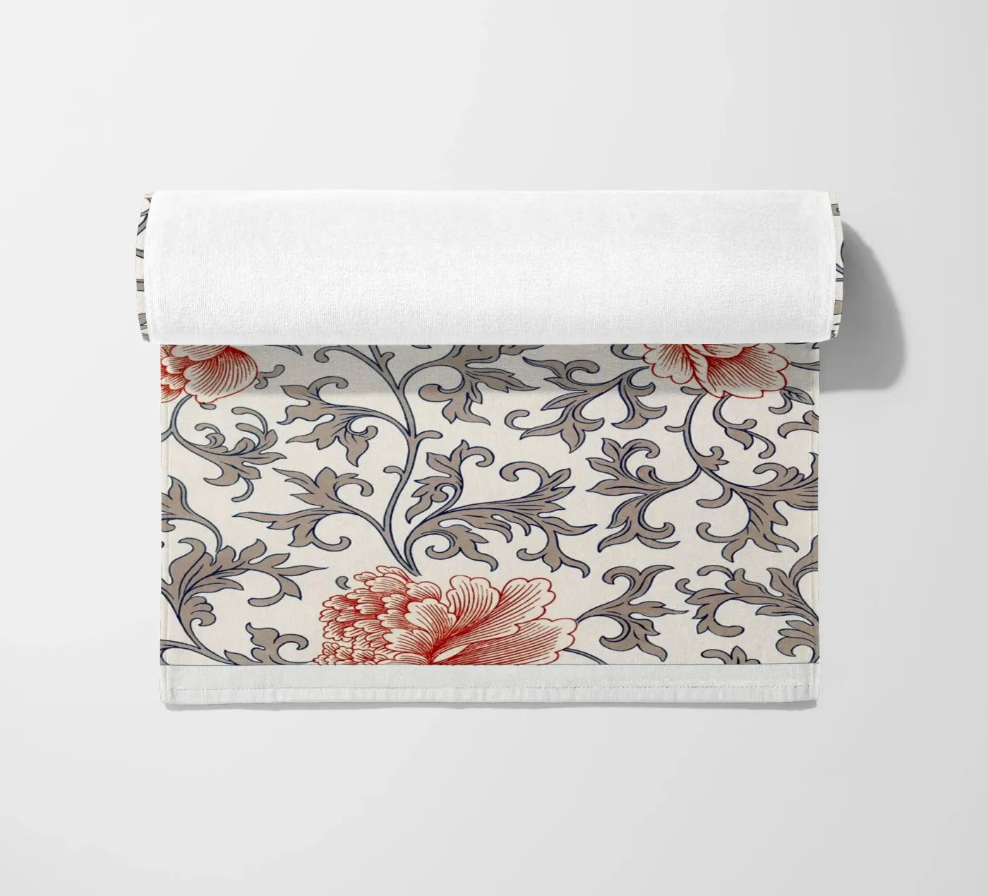 Flower pattern beach towel by vintageshop