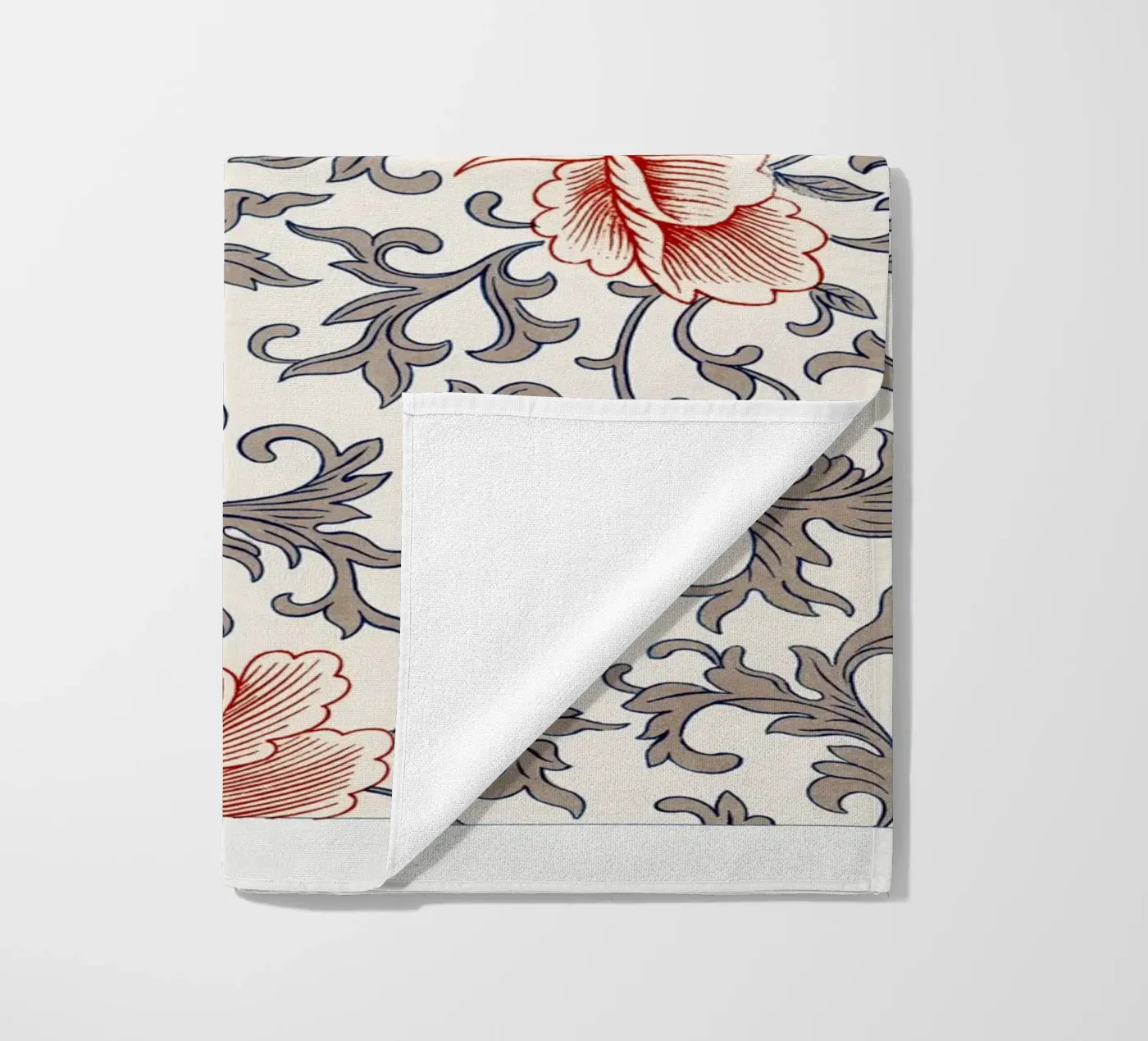 Flower pattern beach towel by vintageshop