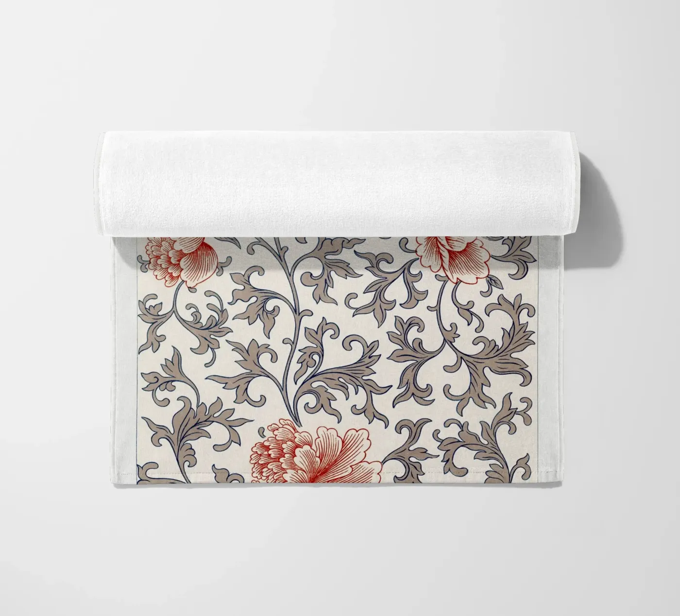 Flower pattern beach towel by vintageshop