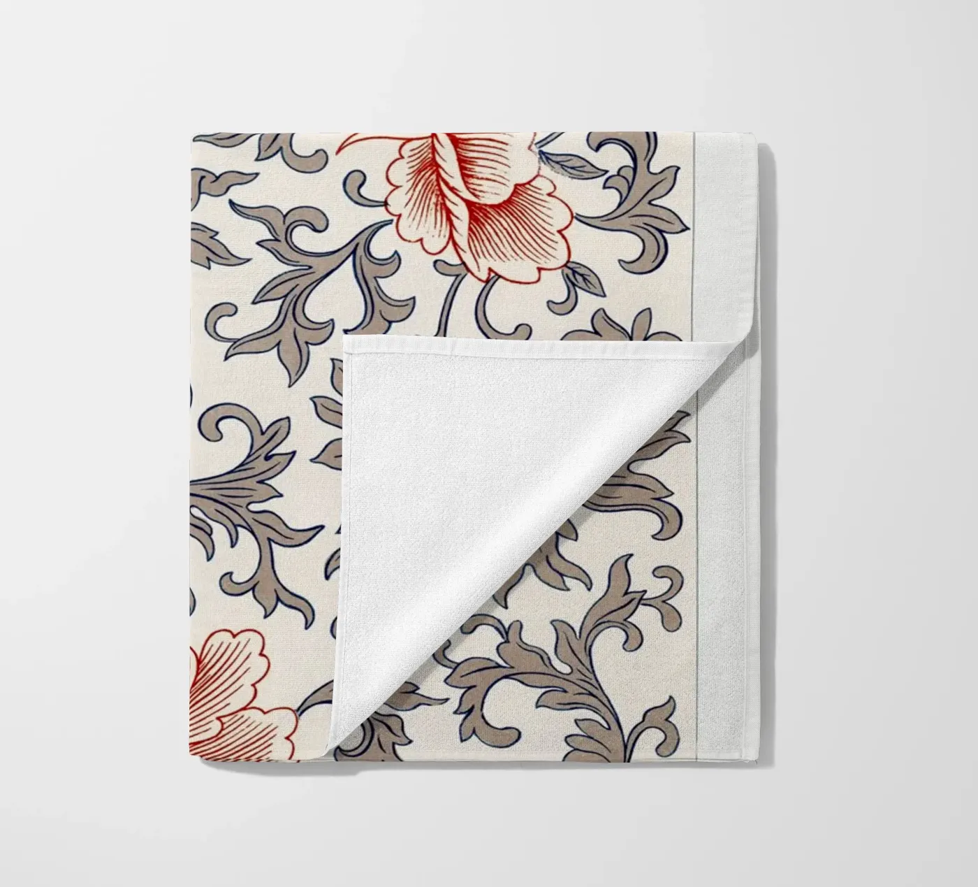 Flower pattern beach towel by vintageshop