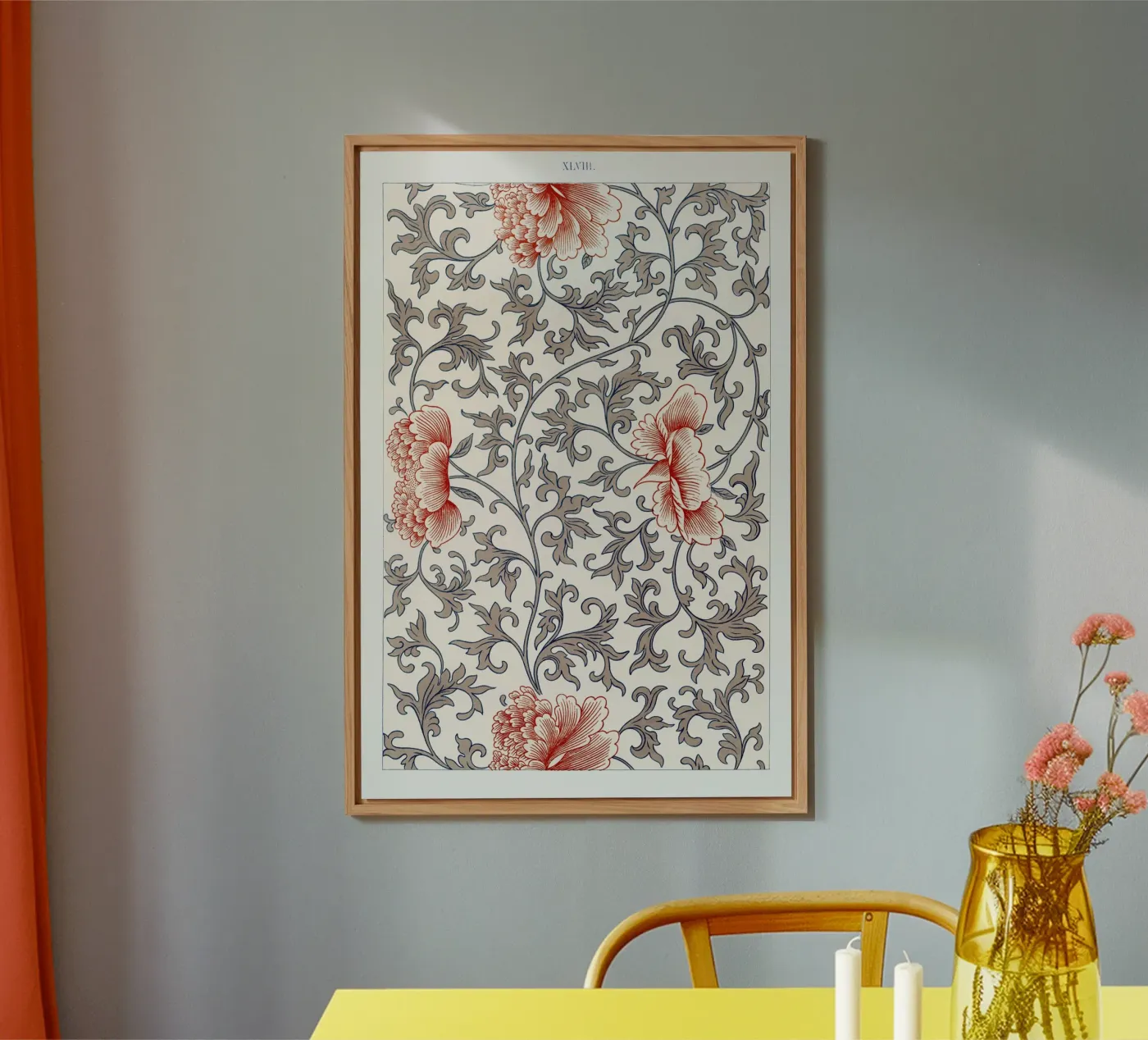 Flower pattern panneau forex de vintageshop