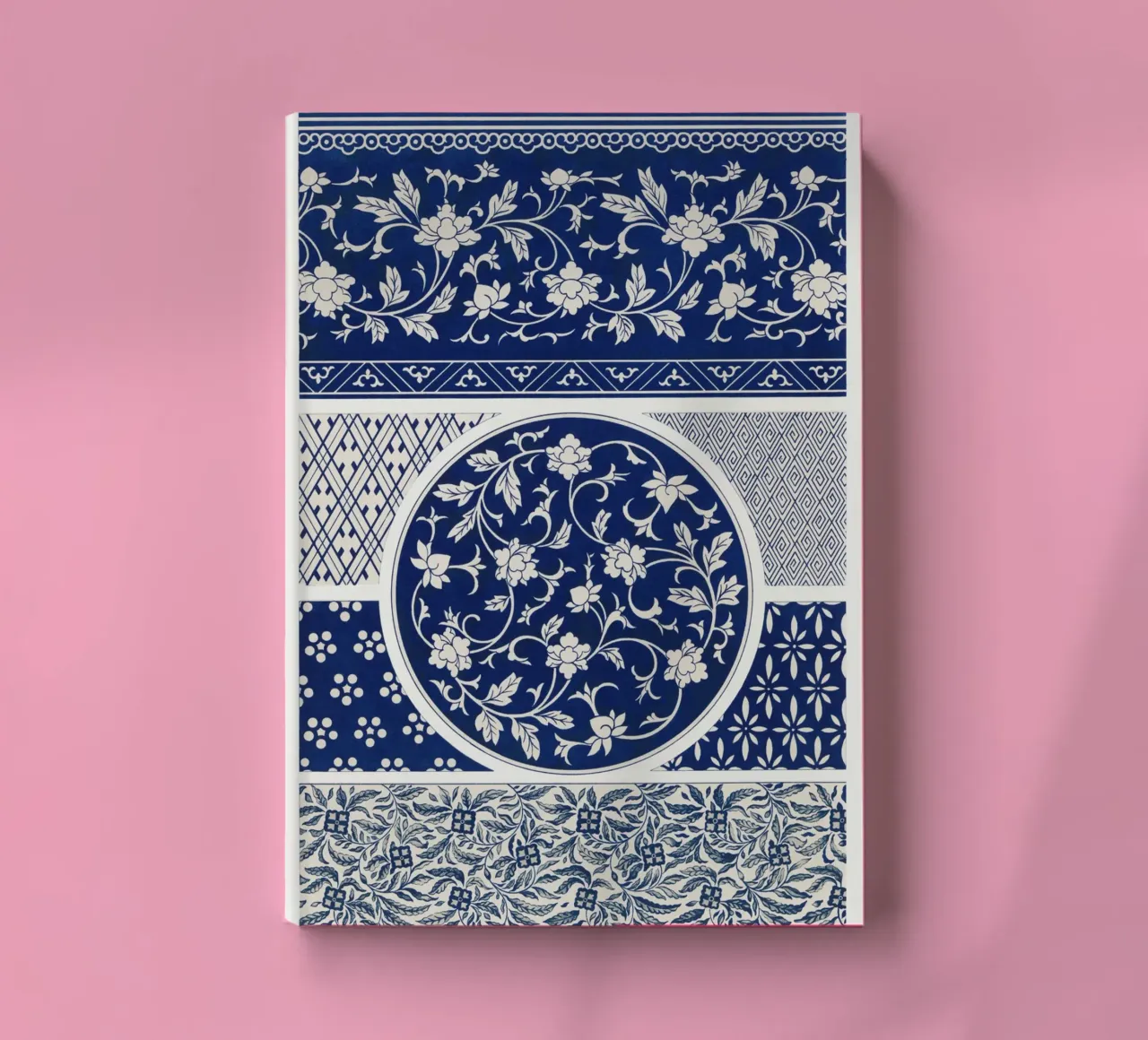 Blue flower pattern notebook by vintageshop